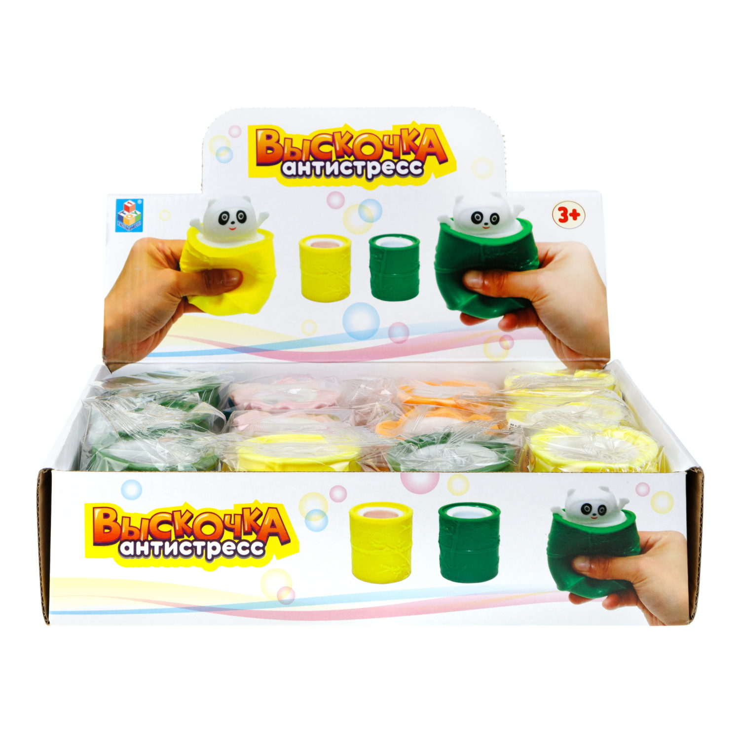 1TOY Жмяка Выскочка.Панда