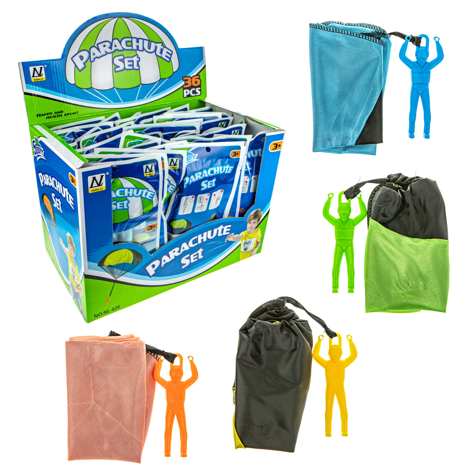 Игрушка парашютист в пакете