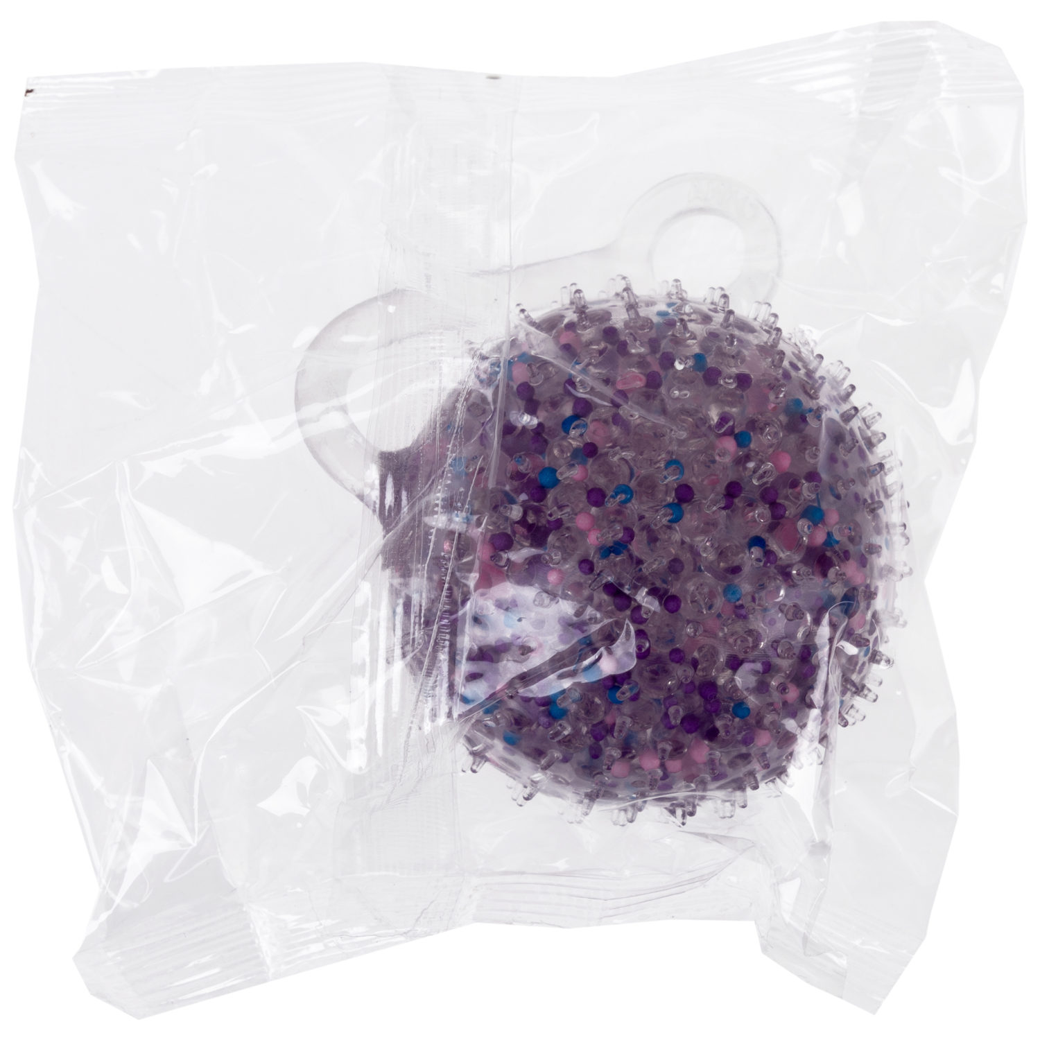 1toy Жмяка-антистресс "Шар" с разноцветными шариками 7 см, 4 вида в асс., 12 шт. в д/б