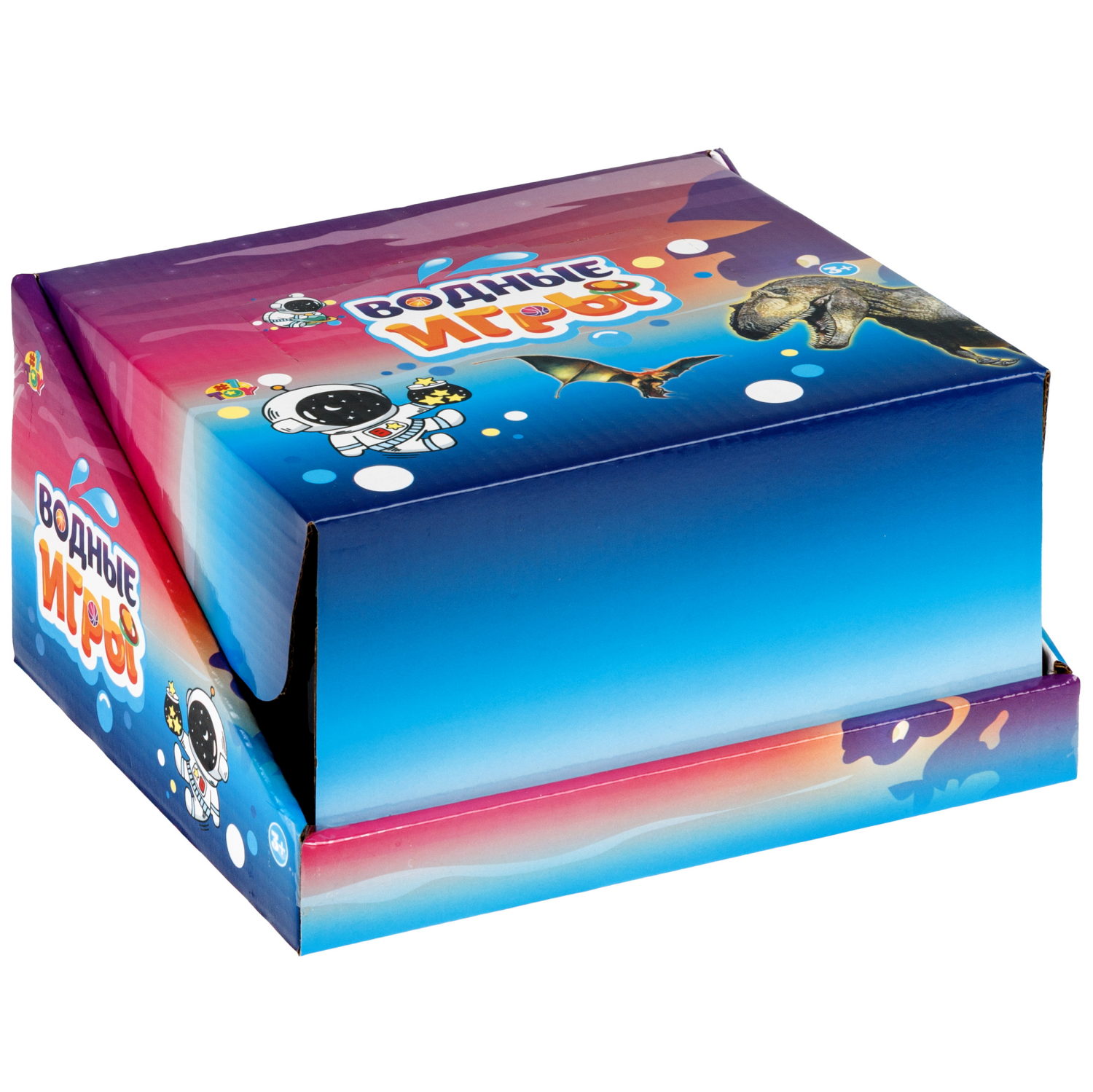 Водный тетрис 1TOY Игра с водой Насади колечки Тиранозавры,  6х11,5х2 см, 3 вида