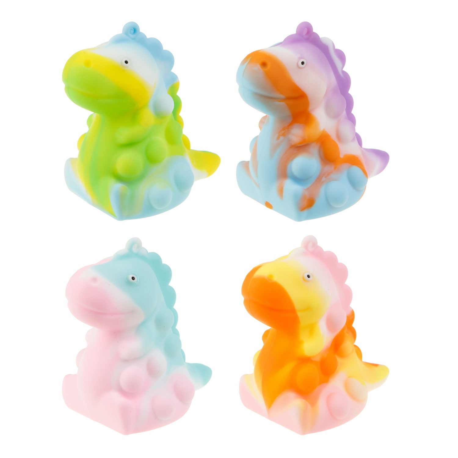1TOY жмяка Hit Pop It "Динозавр", 9,5х6,3х8,4 см, 4 вида в ассортименте