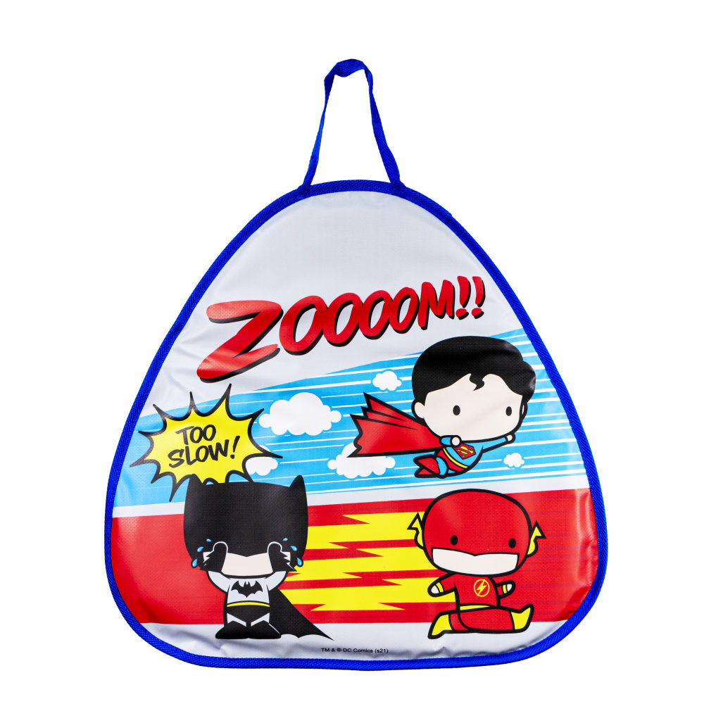 Ледянка мягкая, большая, треугольная, с крепкой ручкой, для катания с горки, для мальчика, девочки 1toy Super Heroes Супергерои, 52х50 см