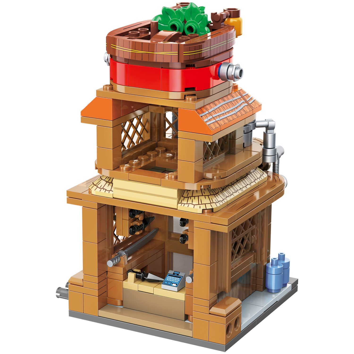 Naruto конструктор "Оружейный магазин Ниндзя" для мальчиков и девочек, 325 деталей