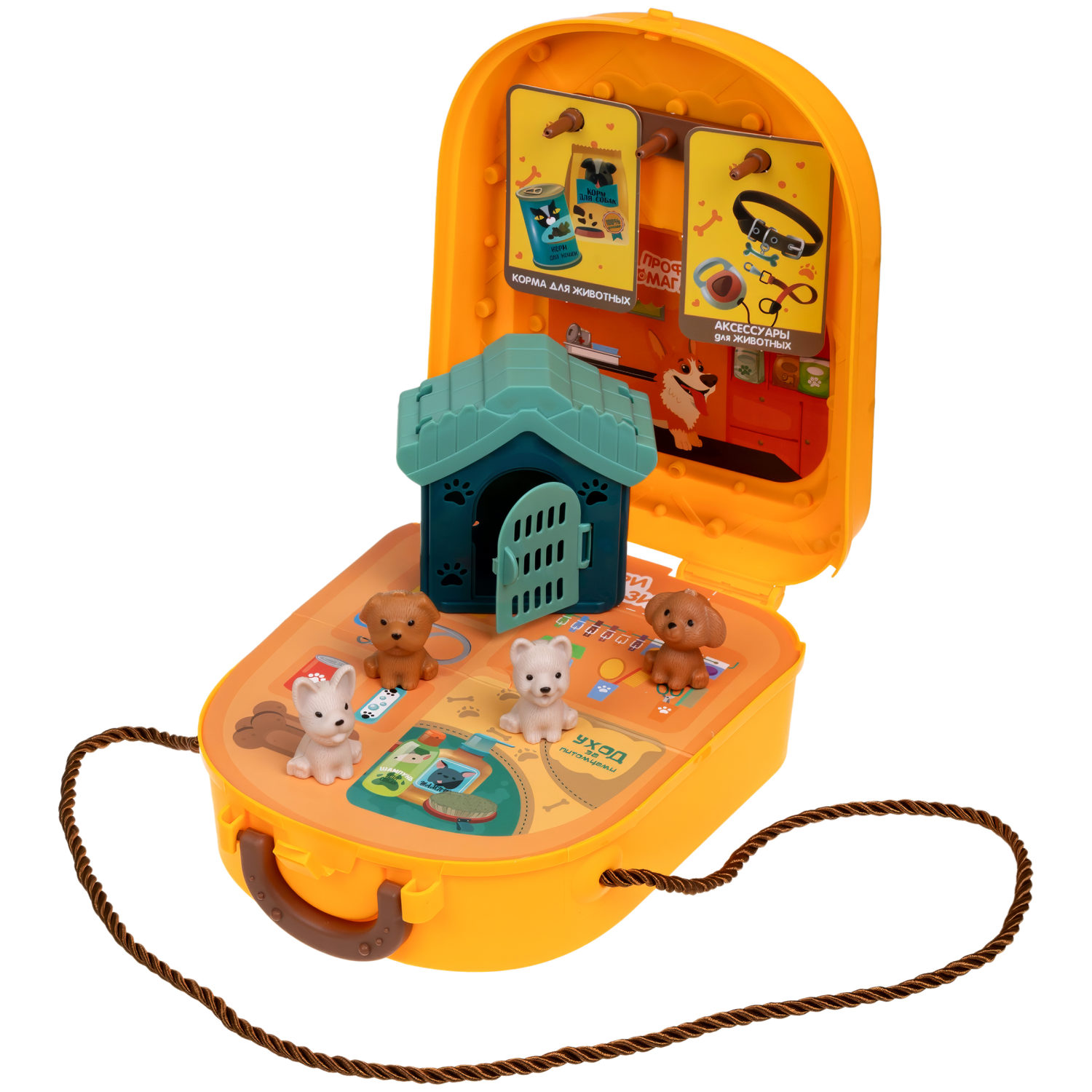 Игровой набор в рюкзачке 1TOY Профи Бургерная, 14 предметов