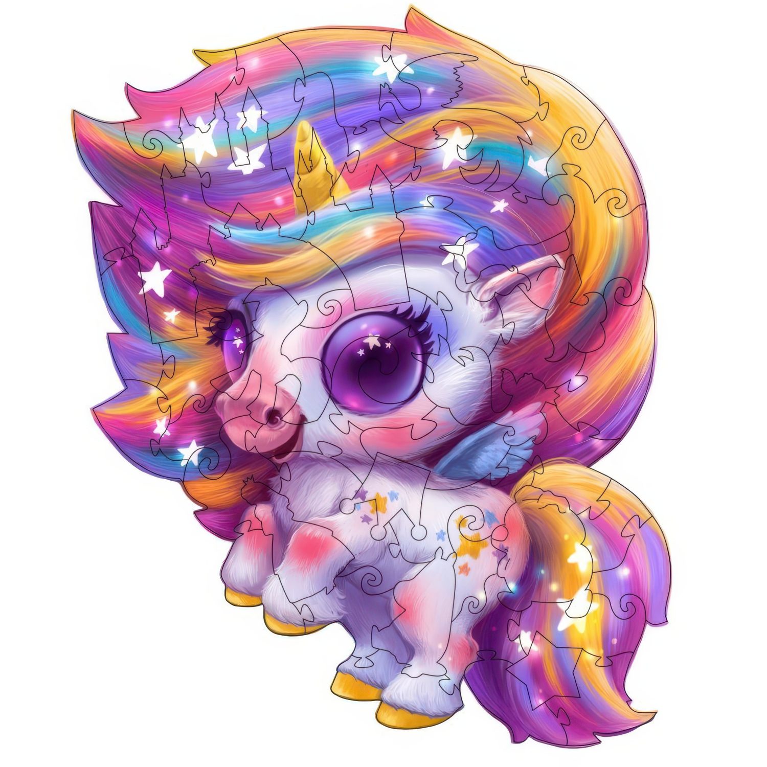 Пазлы Collection Animation Единорог Карамелька, 50 деталей