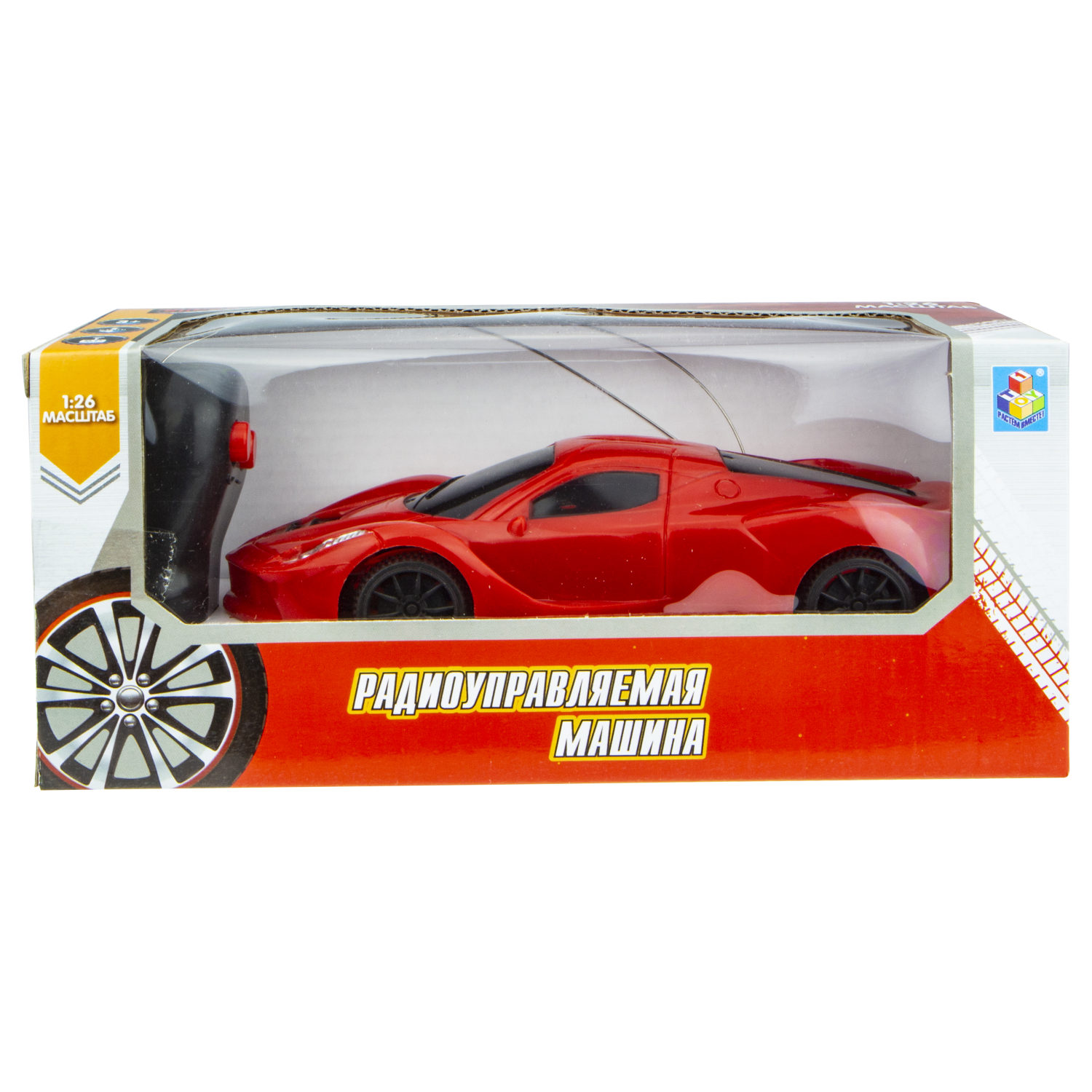 Машинка 1TOY "Спортавто" машина на р/у, красная