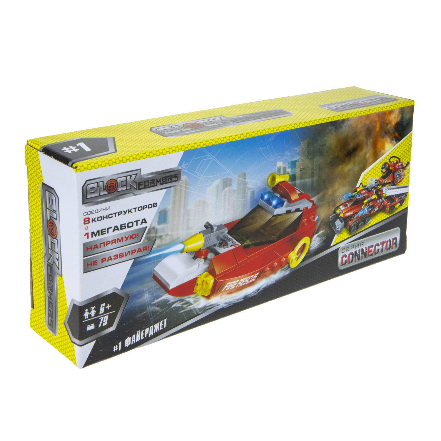 Конструктор  Трансформер BLOCKFORMERS конструктор "Трансфайертрак" Cерия CONNECTOR, 8 видов на выбор