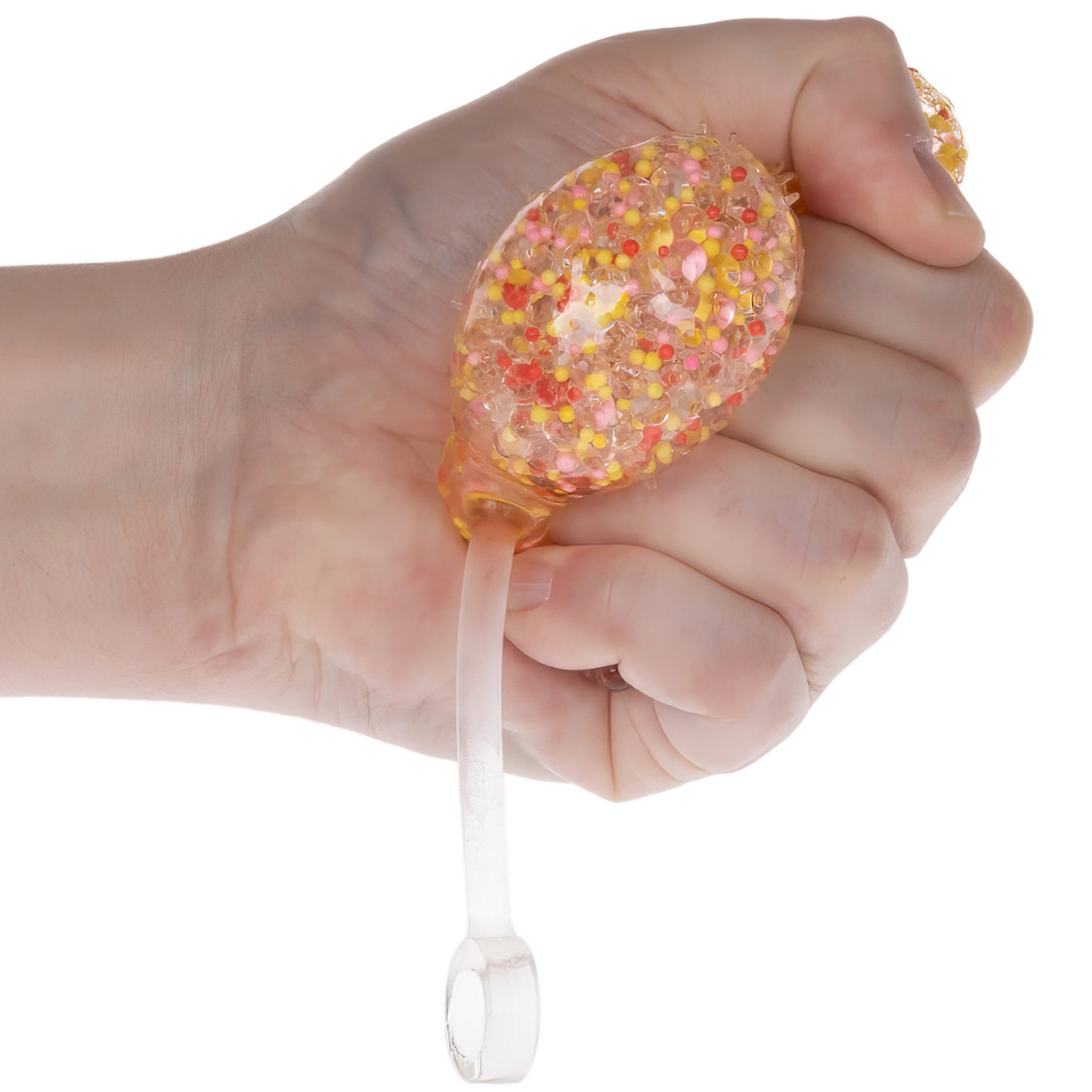 1toy Жмяка-антистресс "Шар" с разноцветными шариками 7 см, 4 вида в асс., 12 шт. в д/б