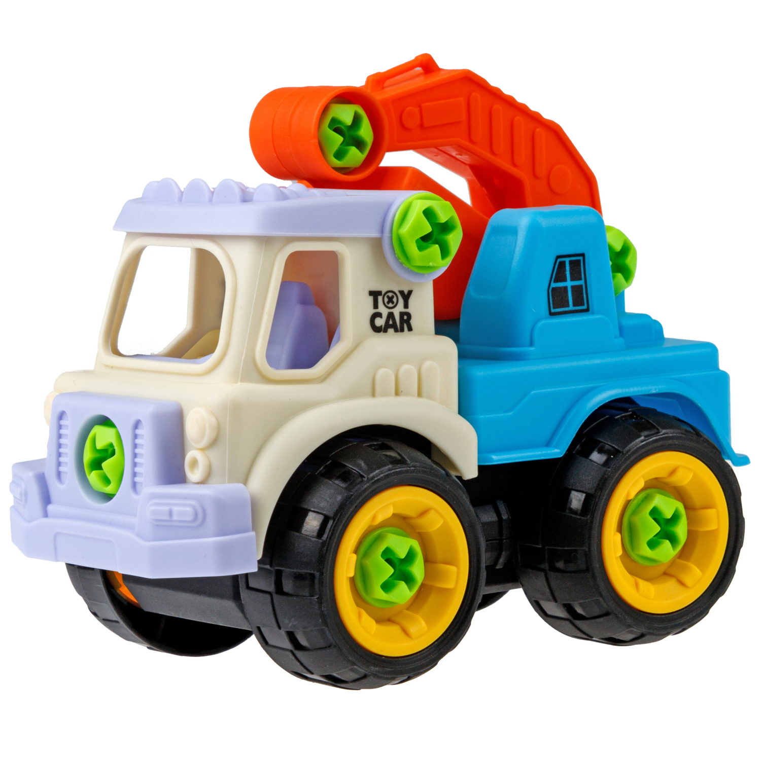 1toy Новостройка строительная техника, сборно-разборная, в асс. 4 вида (пакет)