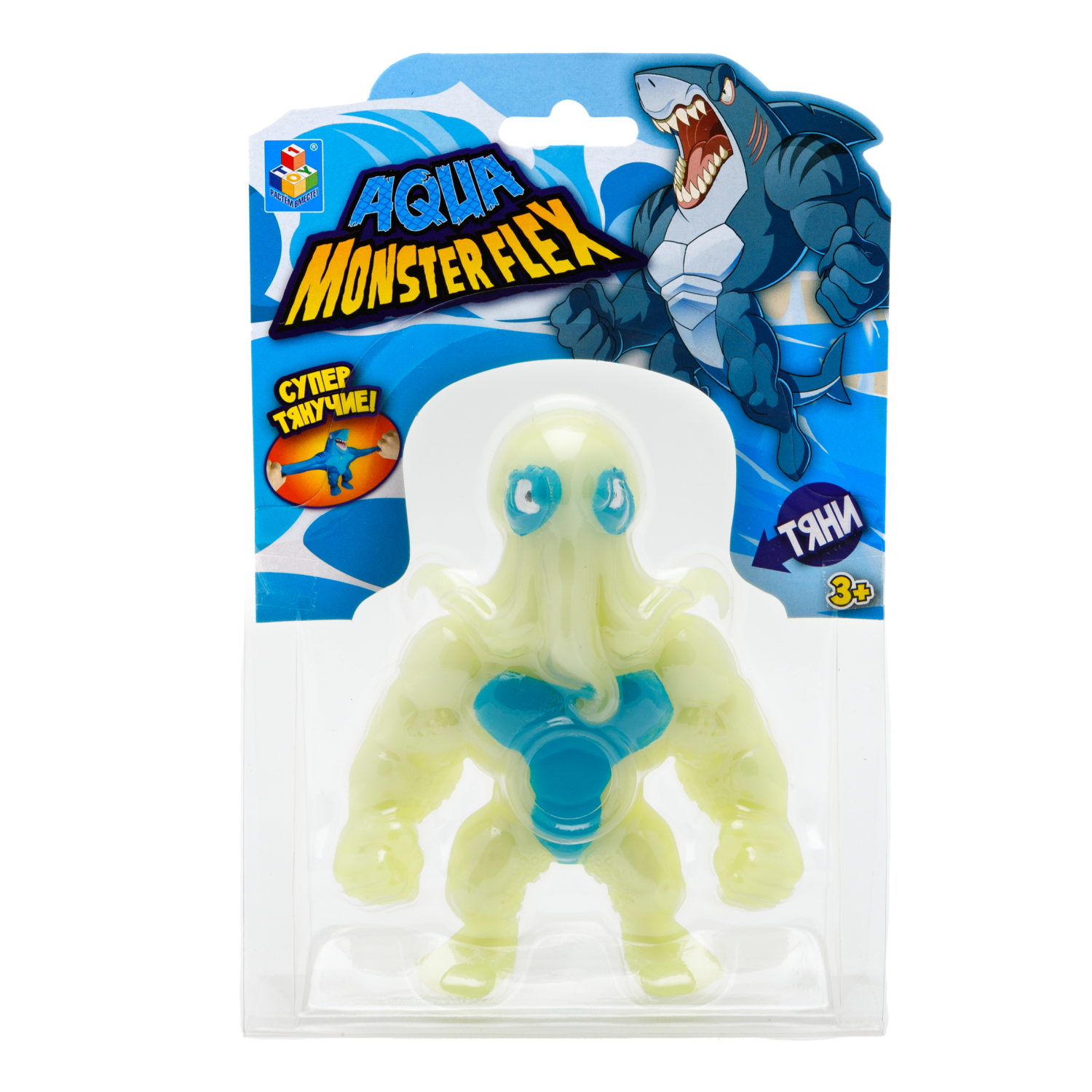 1Toy Игрушка для мальчика, тянучка монстр MONSTER FLEX AQUA, антистресс, 14 видов в ассортименте