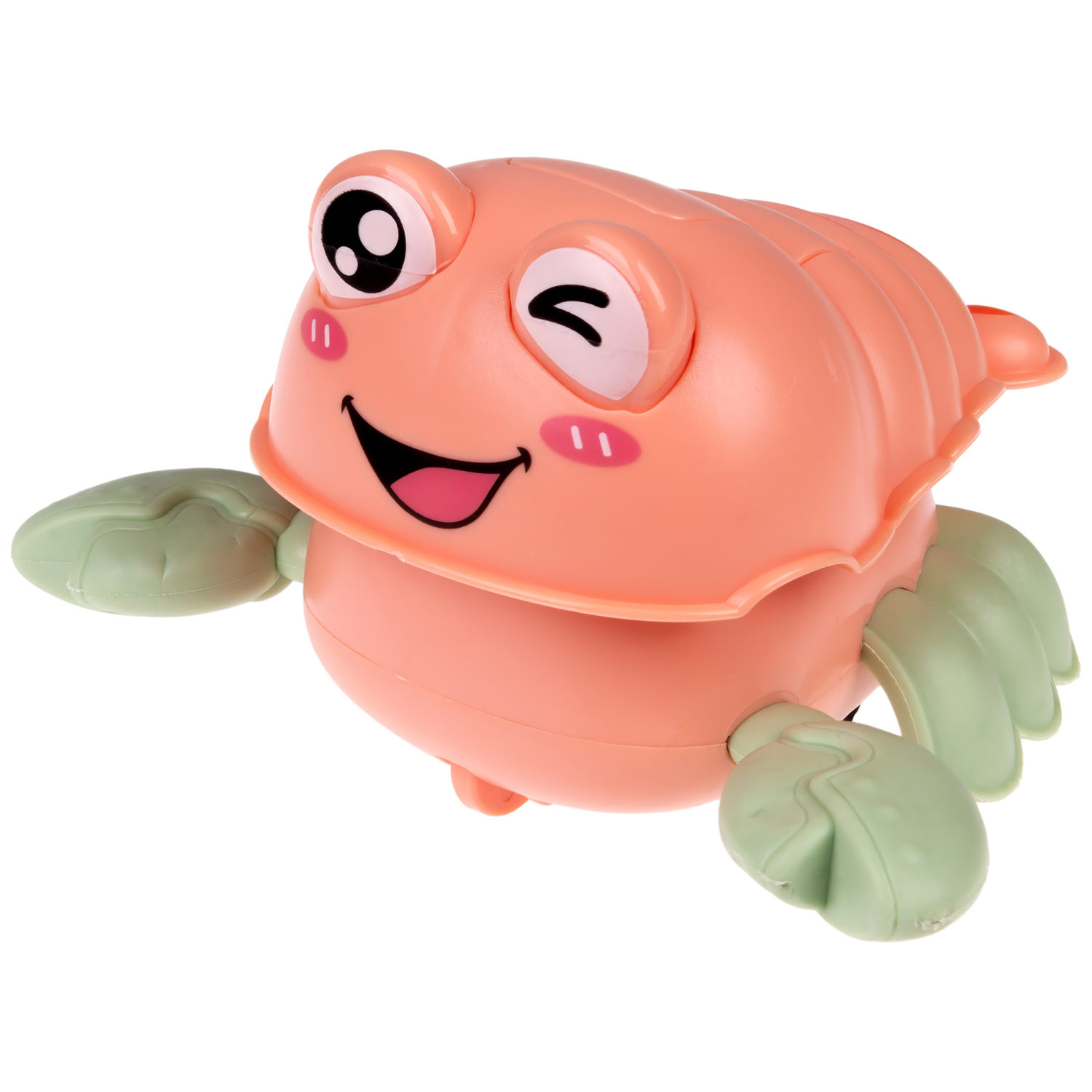 Инерционная игрушка 1TOY Побегушки Рак, розовый