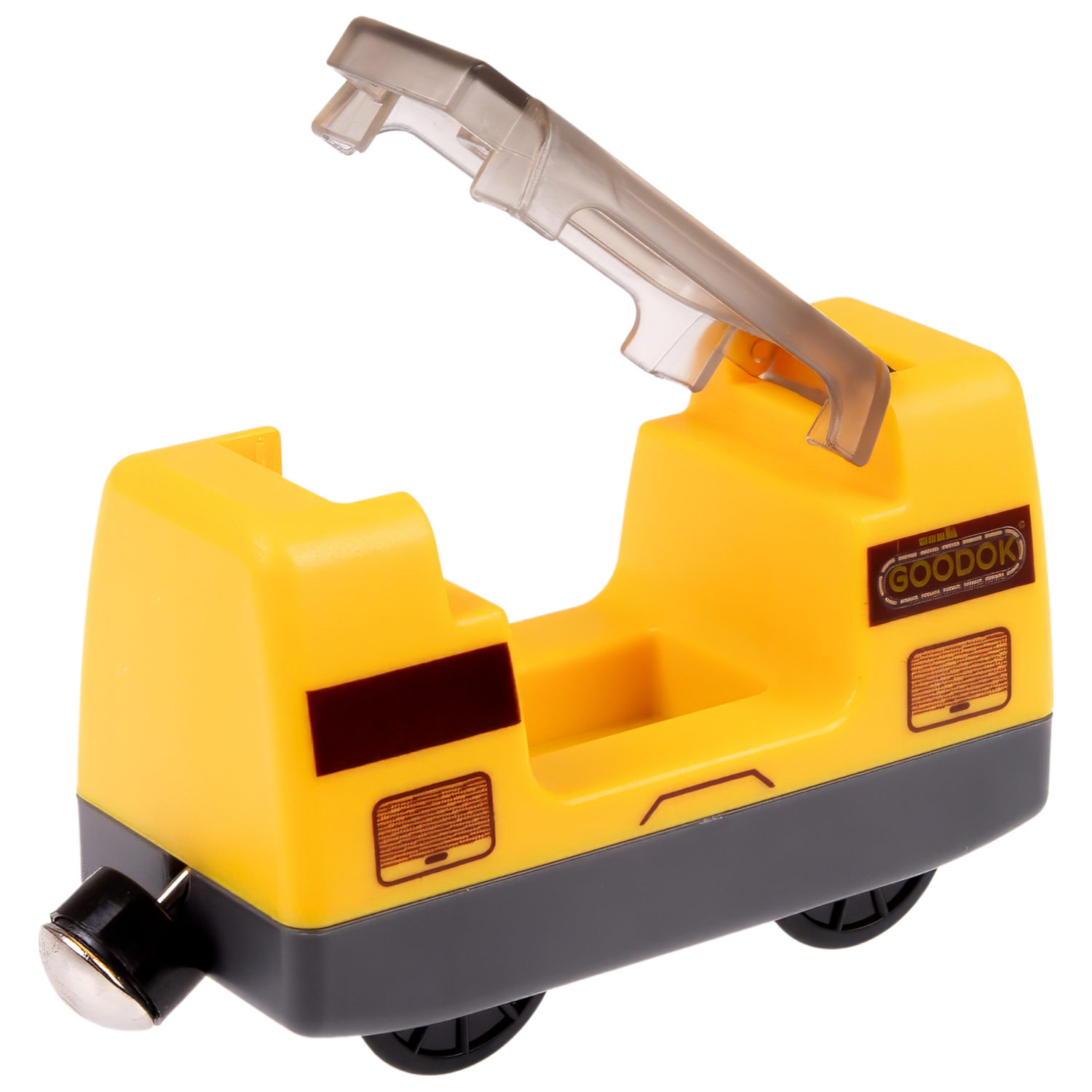 Электрический поезд 1TOY GOODOK «Пассажирский поезд», со звуком,  2 вагона, едет вперед и назад