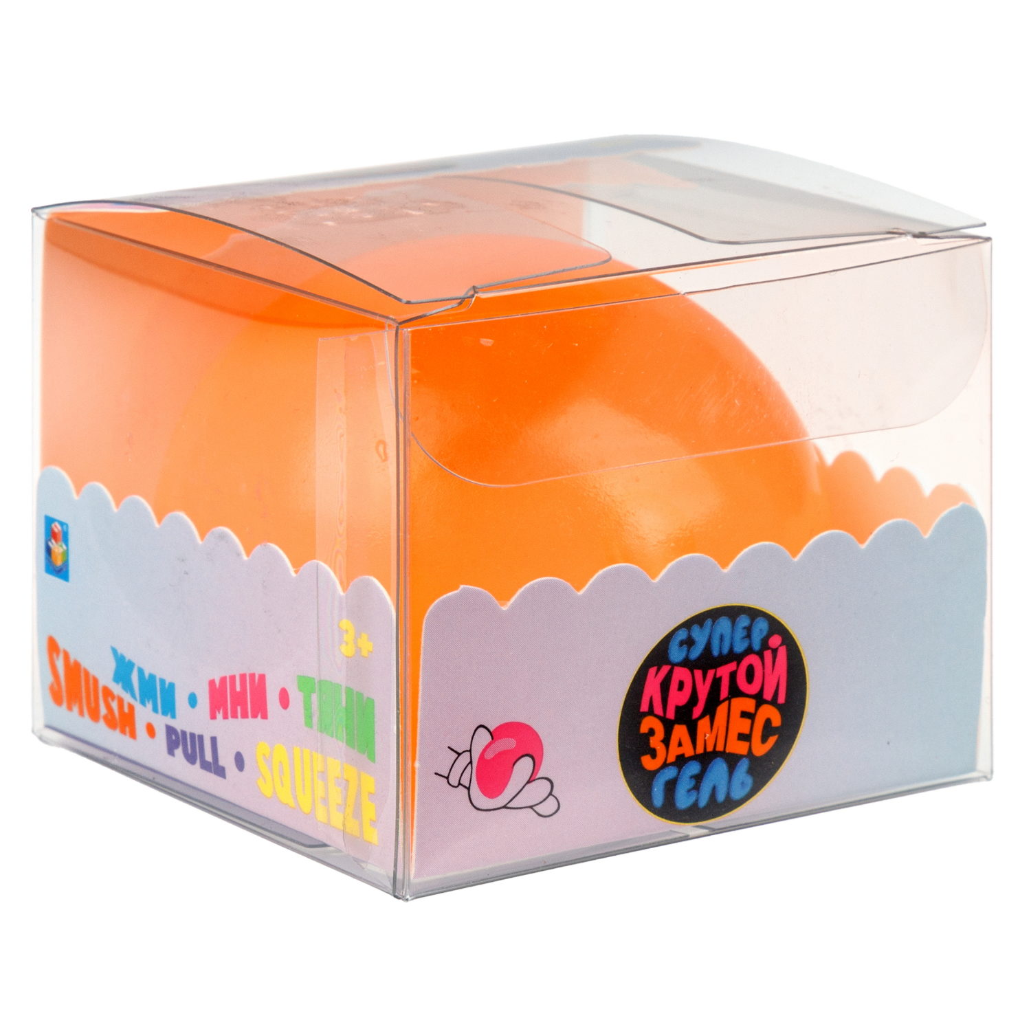 1toy Крутой замес Супергель шар матовый, 6 цветов в ассортименте, 6 см