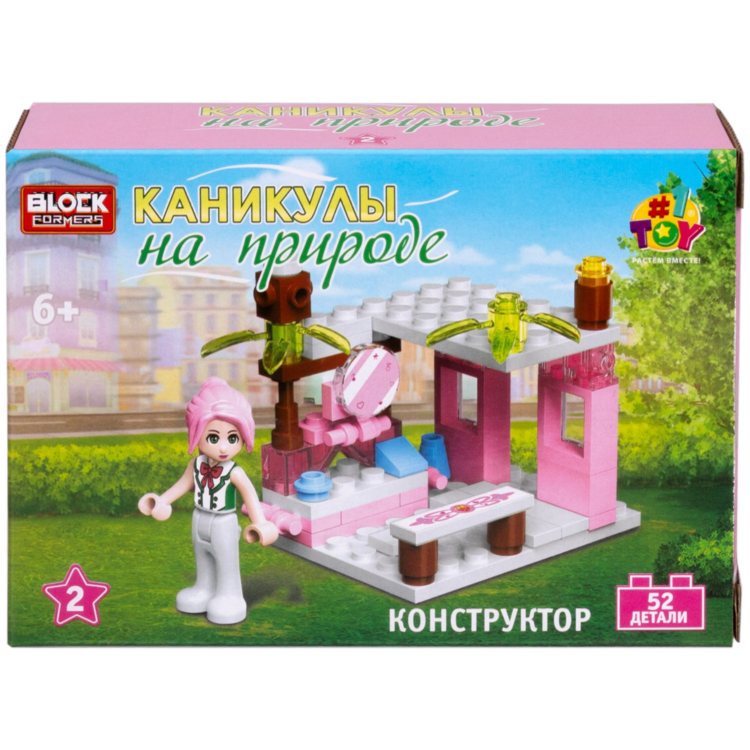 1TOY конструктор Blockformers "Каникулы на природе", в ассортименте 8 видов