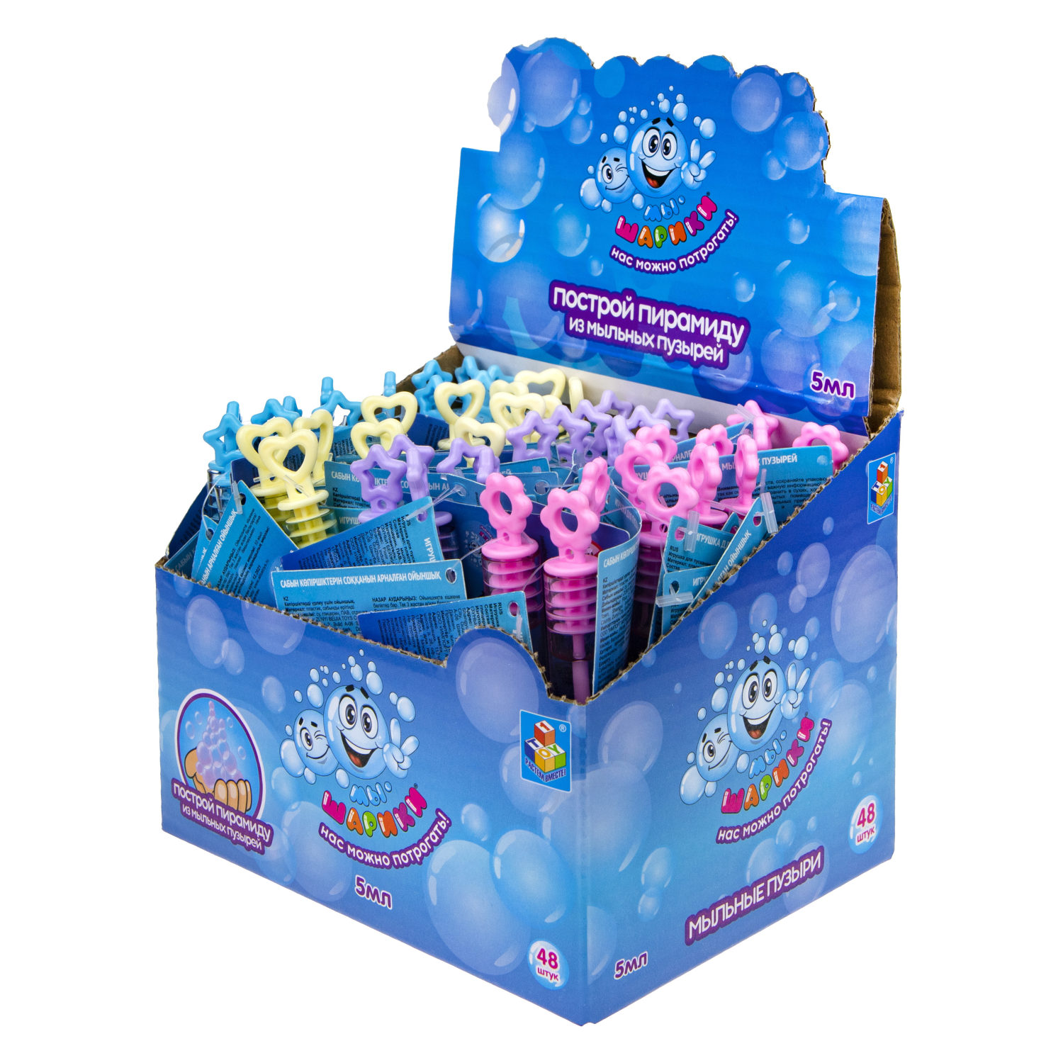 Нелопающиеся мыльные пузыри 1TOY "Мы-шарики!", 5 мл