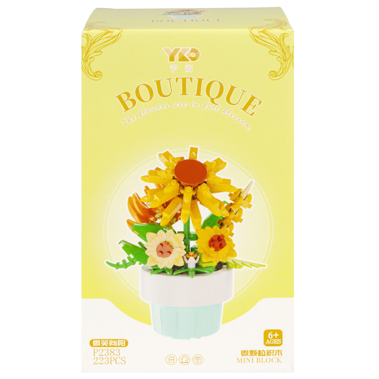 Конструктор 1TOY Blockformers "Цветы в горшках", 9 видов, от 138 до 223 деталей