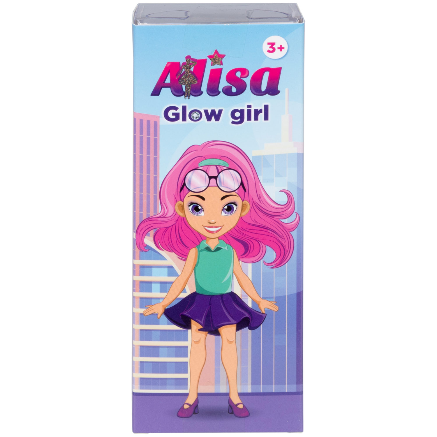 Кукла 1TOY ALISA GLOW GIRL, с яркими волосами, 15 см
