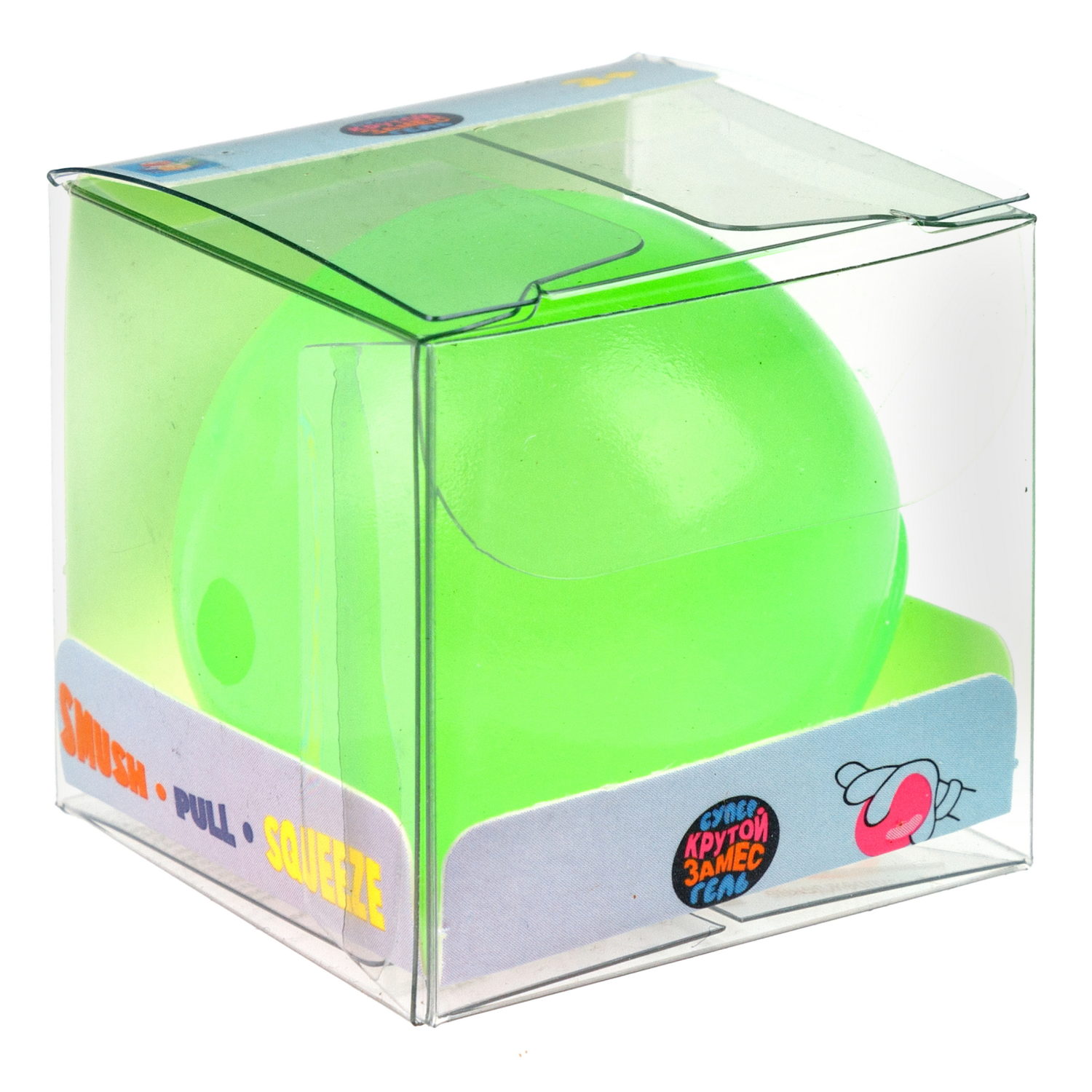 1toy Крутой замес Супергель шар матовый, 6 цветов в ассортименте, 4 см