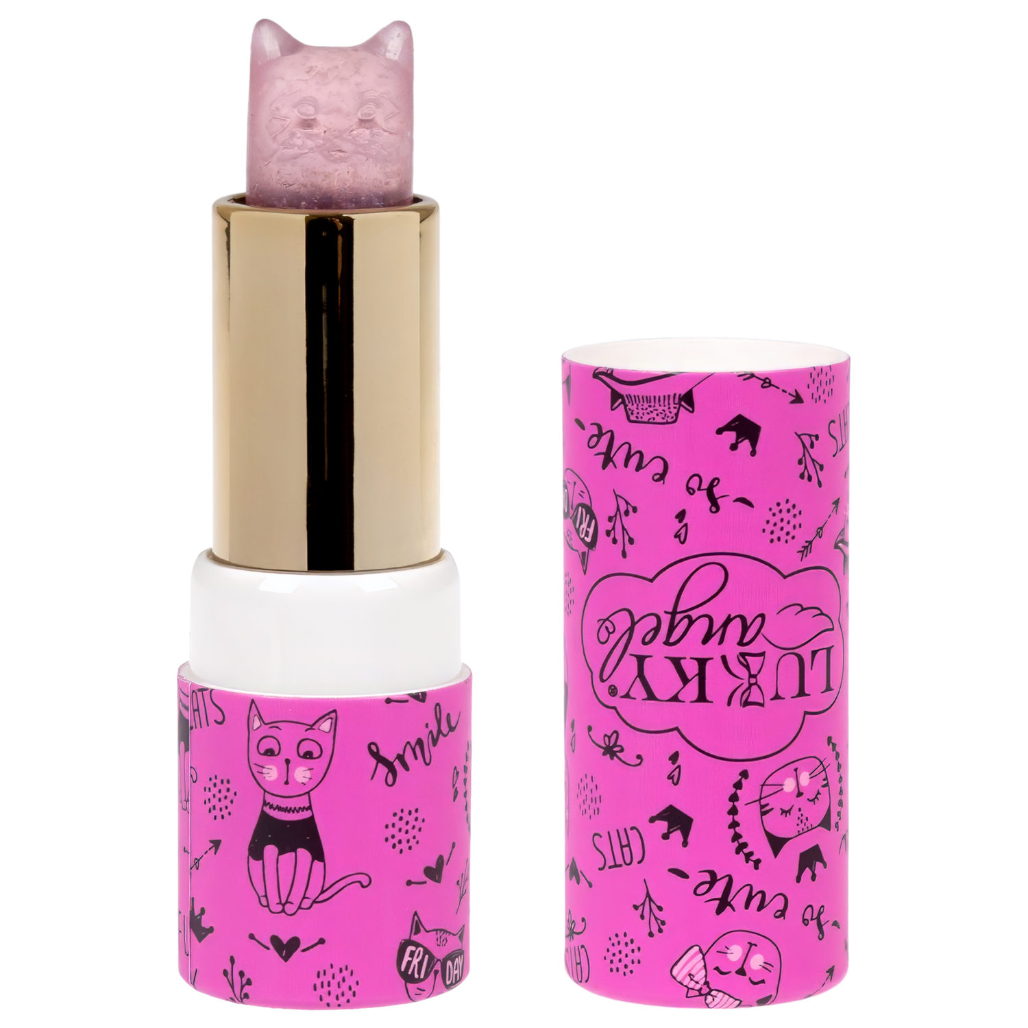 Помада для губ детская Lukky Angel Miss Kiss, сияющая, розовая, 3,4 г