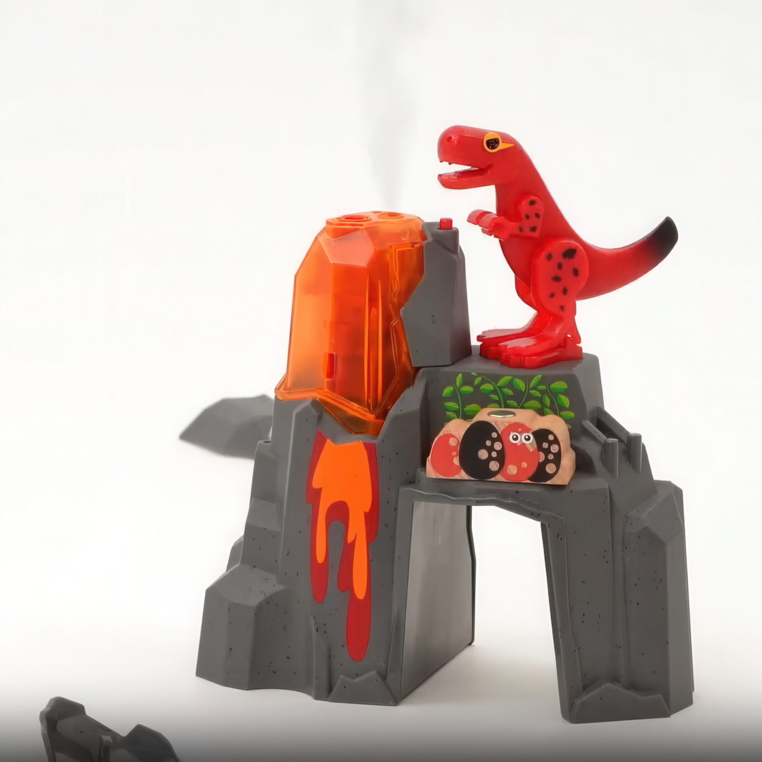 Динозавр и извергающийся вулкан BRIO со светом, звуком, паром, для деревянной железной дороги
