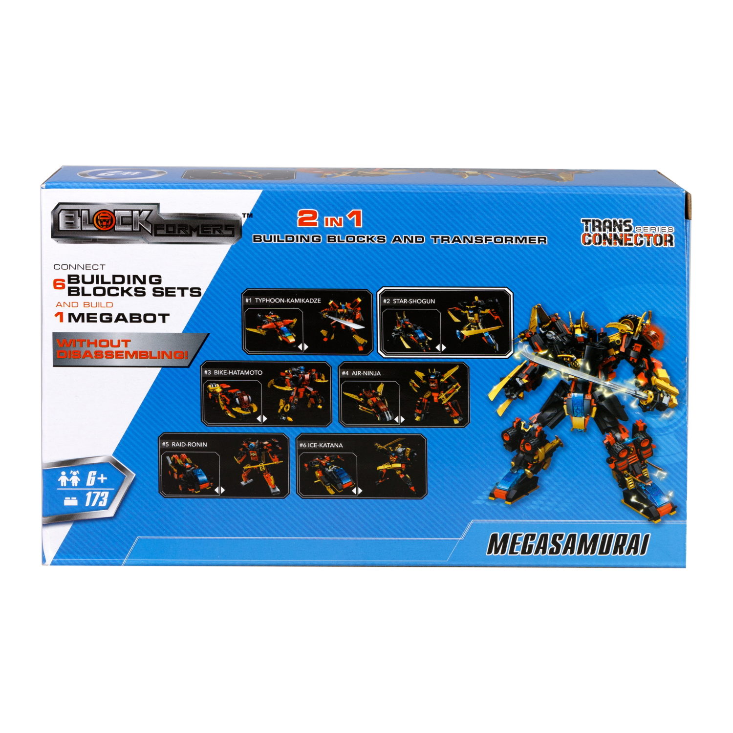 Конструктор  Трансформер BLOCKFORMERS  "Мегасамурай" Cерия TRANS CONNECTOR, 6 видов на выбор
