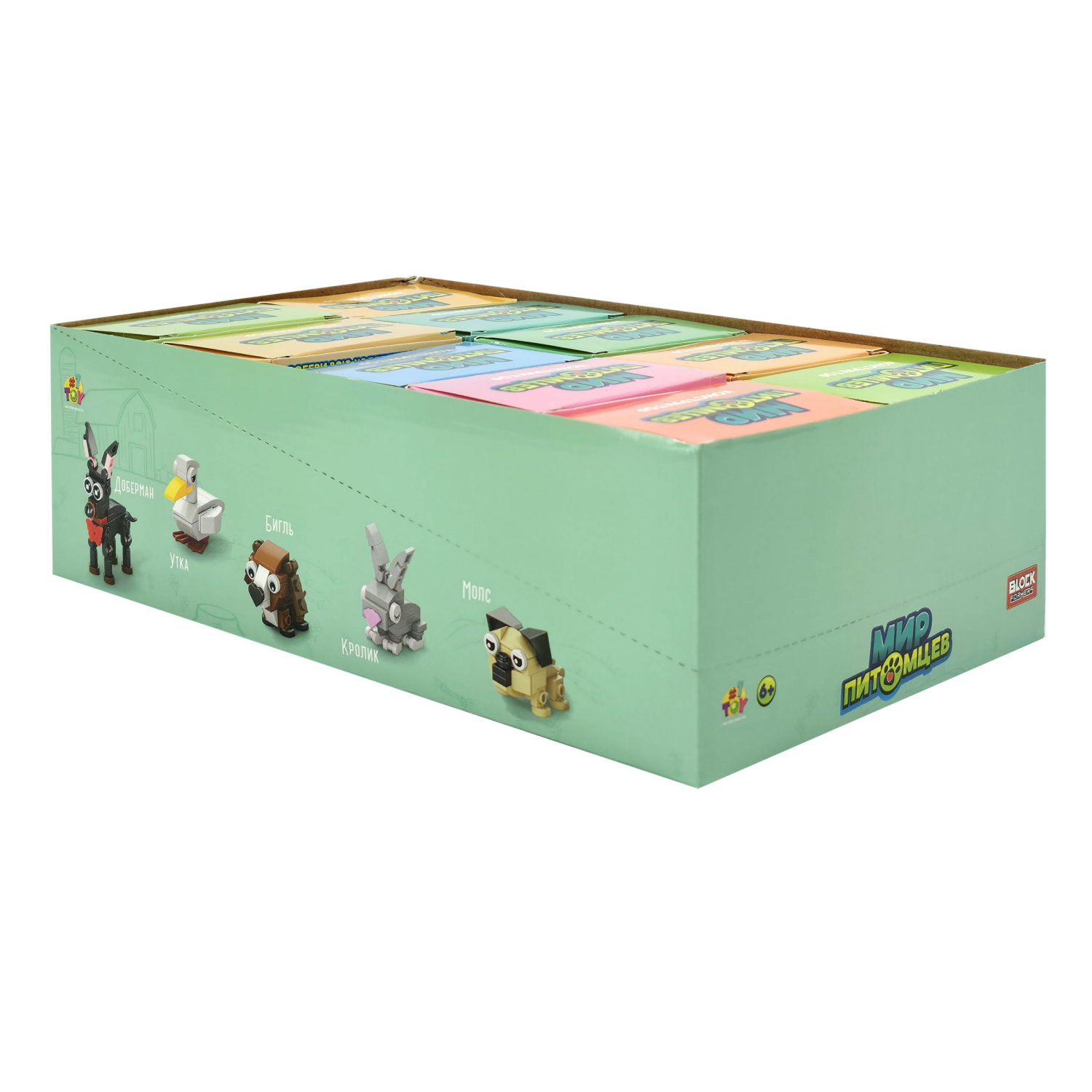 Конструктор 1TOY Blockformers Мир питомцев, 10 видов
