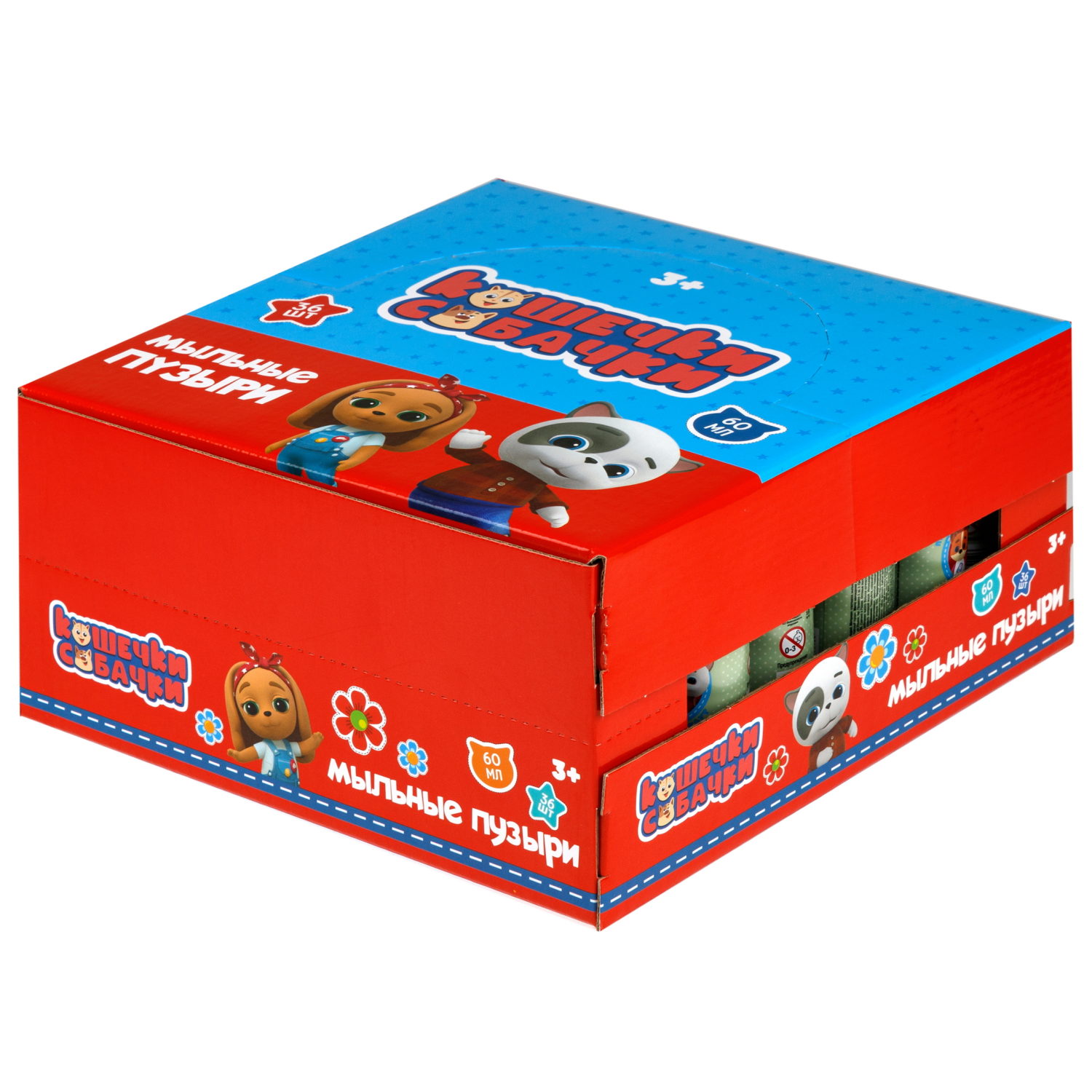 1TOY Кошечки-собачки, мыльные пузыри, 60 мл