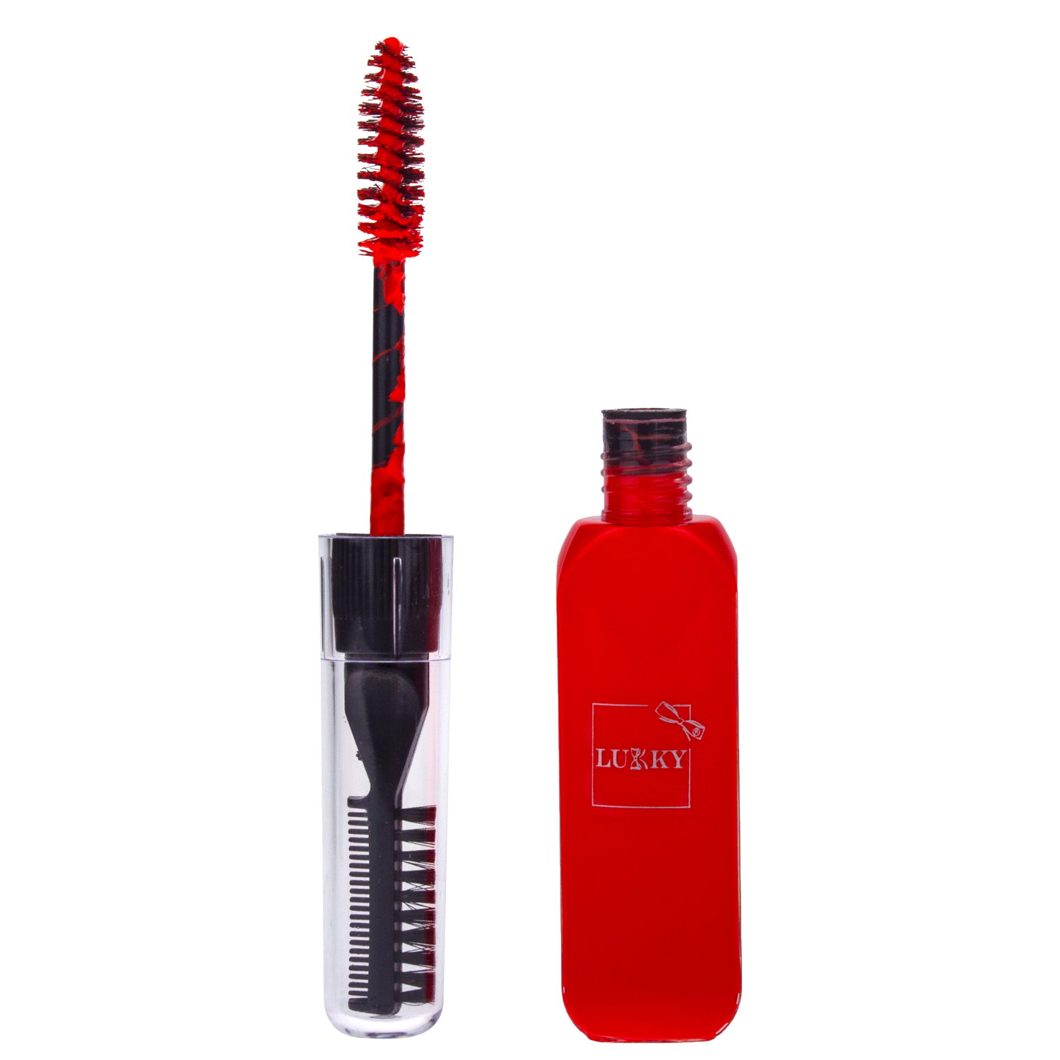 Тушь для волос LUKKY, светится в ультрафиолете, неоновый красный