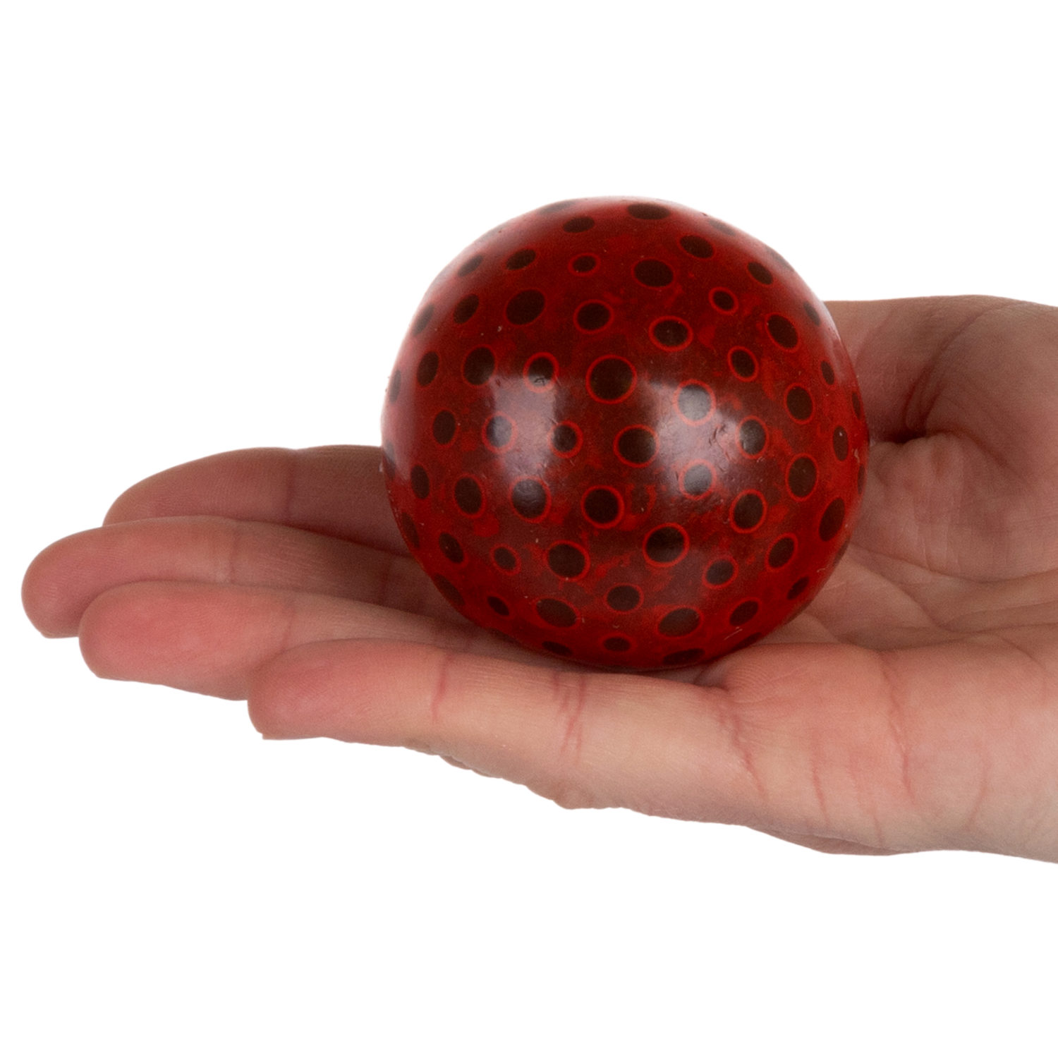 Антистресс с шариками внутри 1TOY Крутой замес Паучий глаз, 4 цвета в ассортименте, 6 см