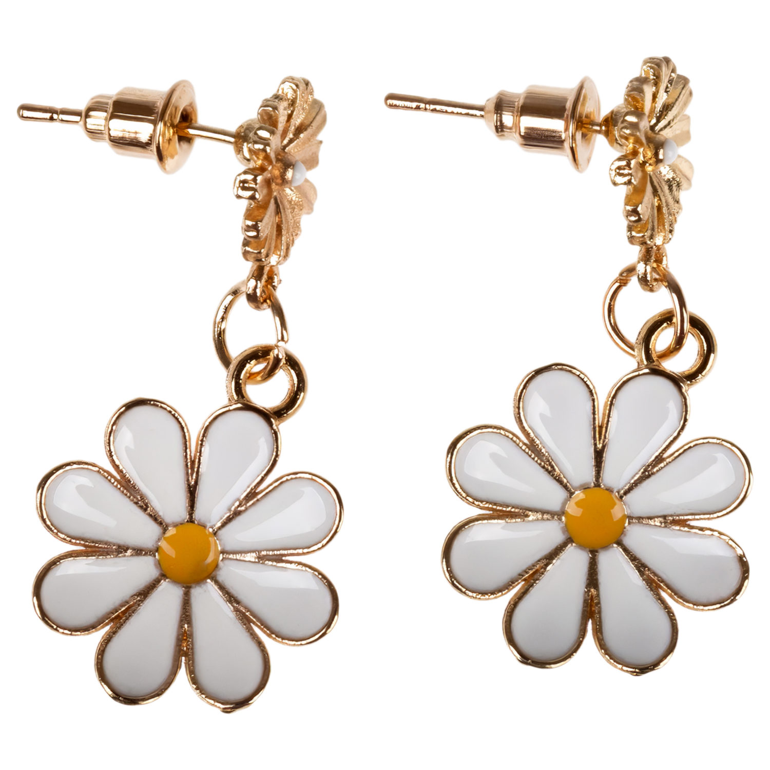 Серьги-гвоздики Lukky Fashion "Ромашки"