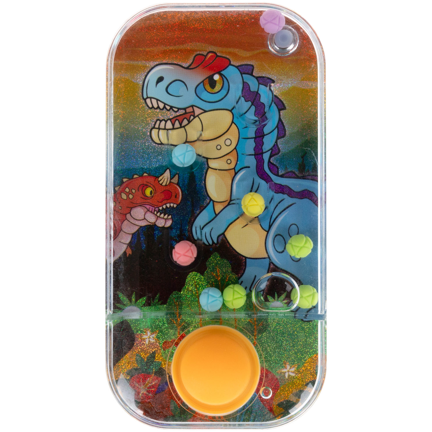 1TOY Игра с водой забрось мячики динозавры, 3 вида в ассортименте