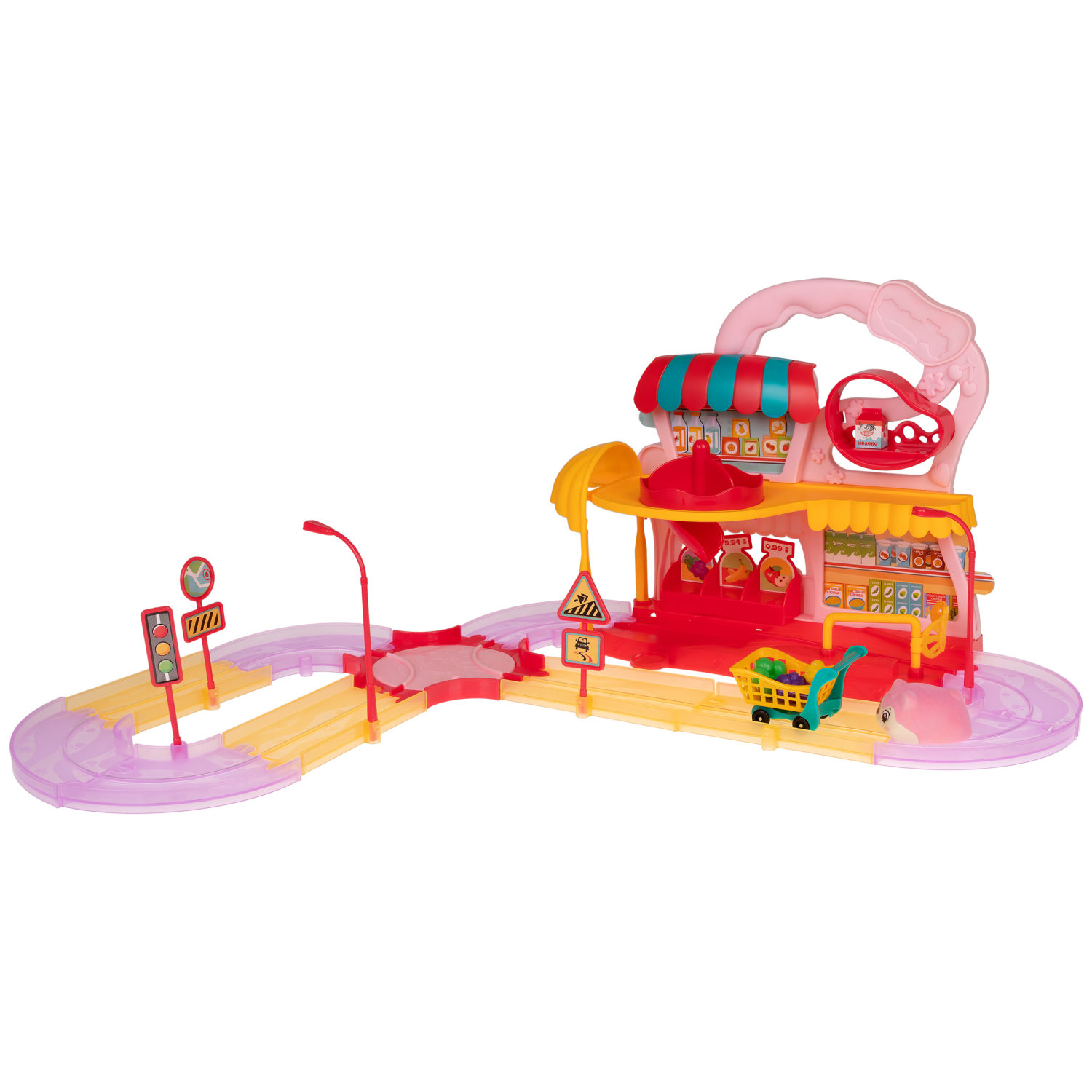 Хома Дома. Игровой набор "Хомамаркет" с питомцем из флока, в коробоке 40х14,5х28,5 см