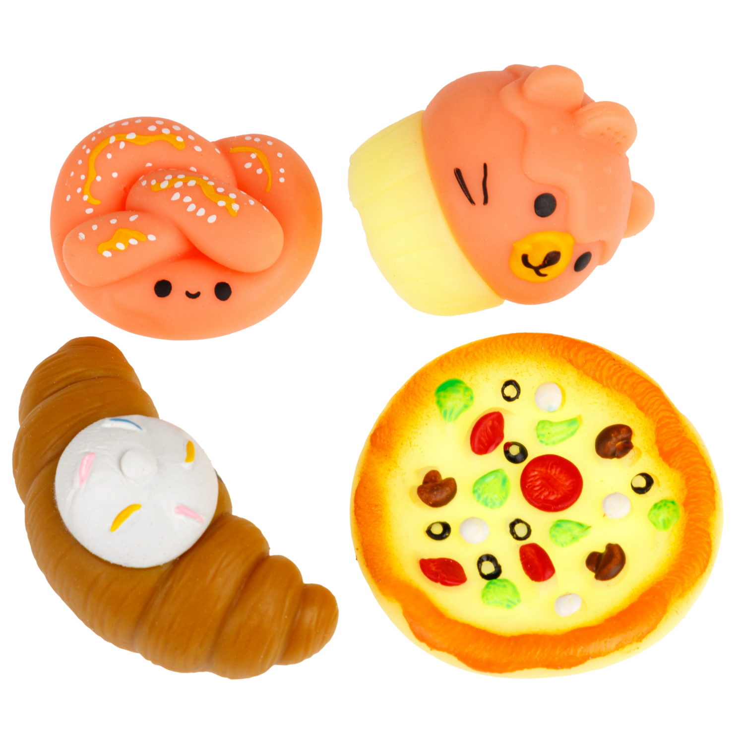 Таба сквиш 1TOY Крутой Замес Няшка-Вкусняшка мини, 4 шт. в наборе