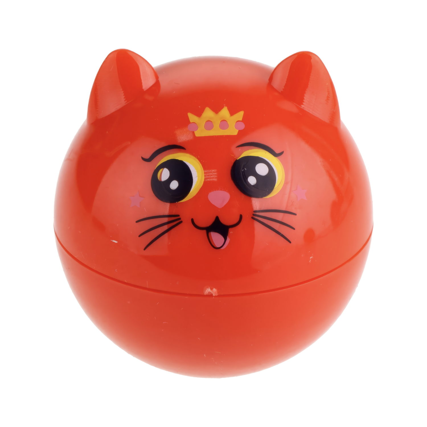 Lukky Бальзам для губ "Котёнок" с ароматом персикового конфитюра, розовый, блистер 10 г