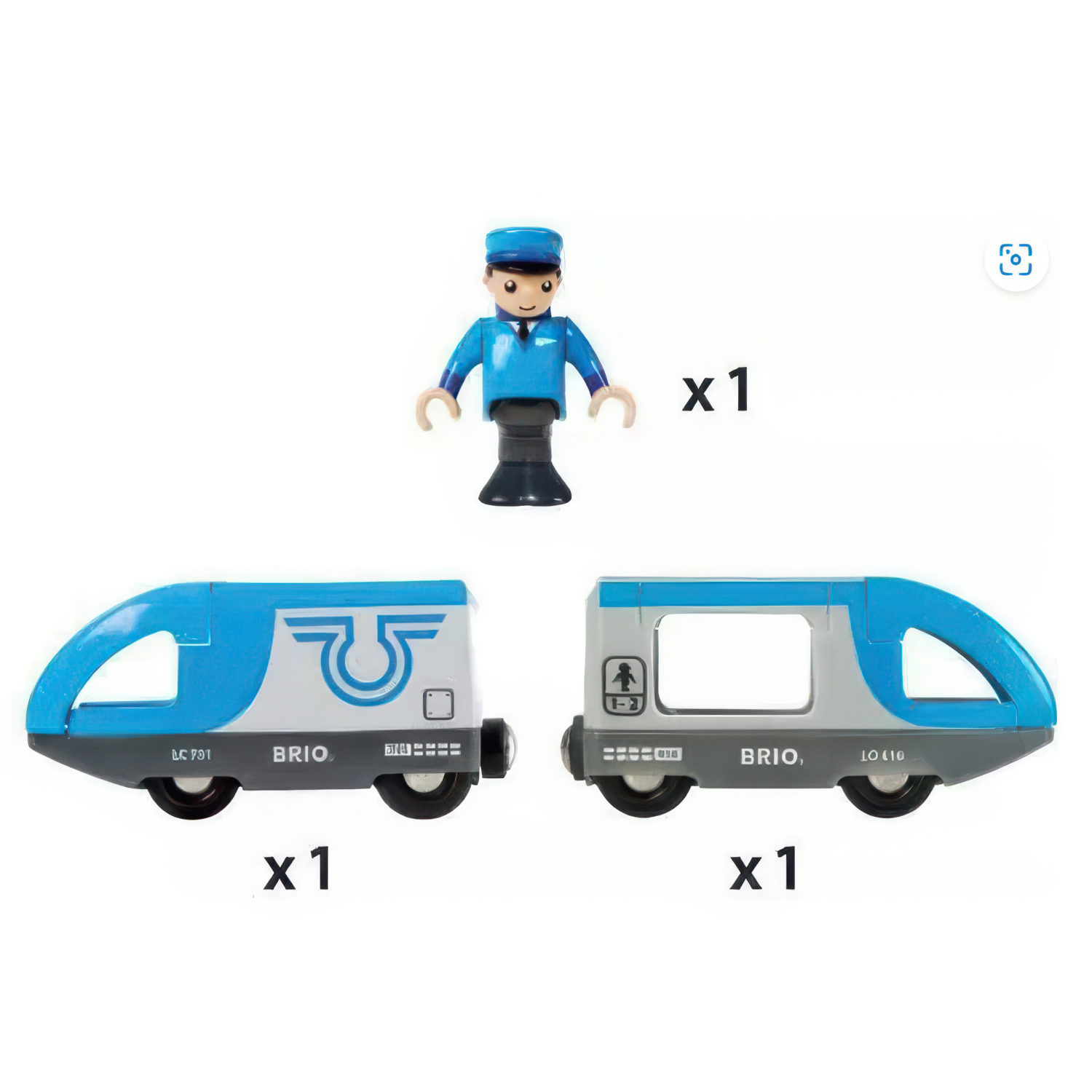 Поезд-экспресс BRIO, с машинистом, на батарейках