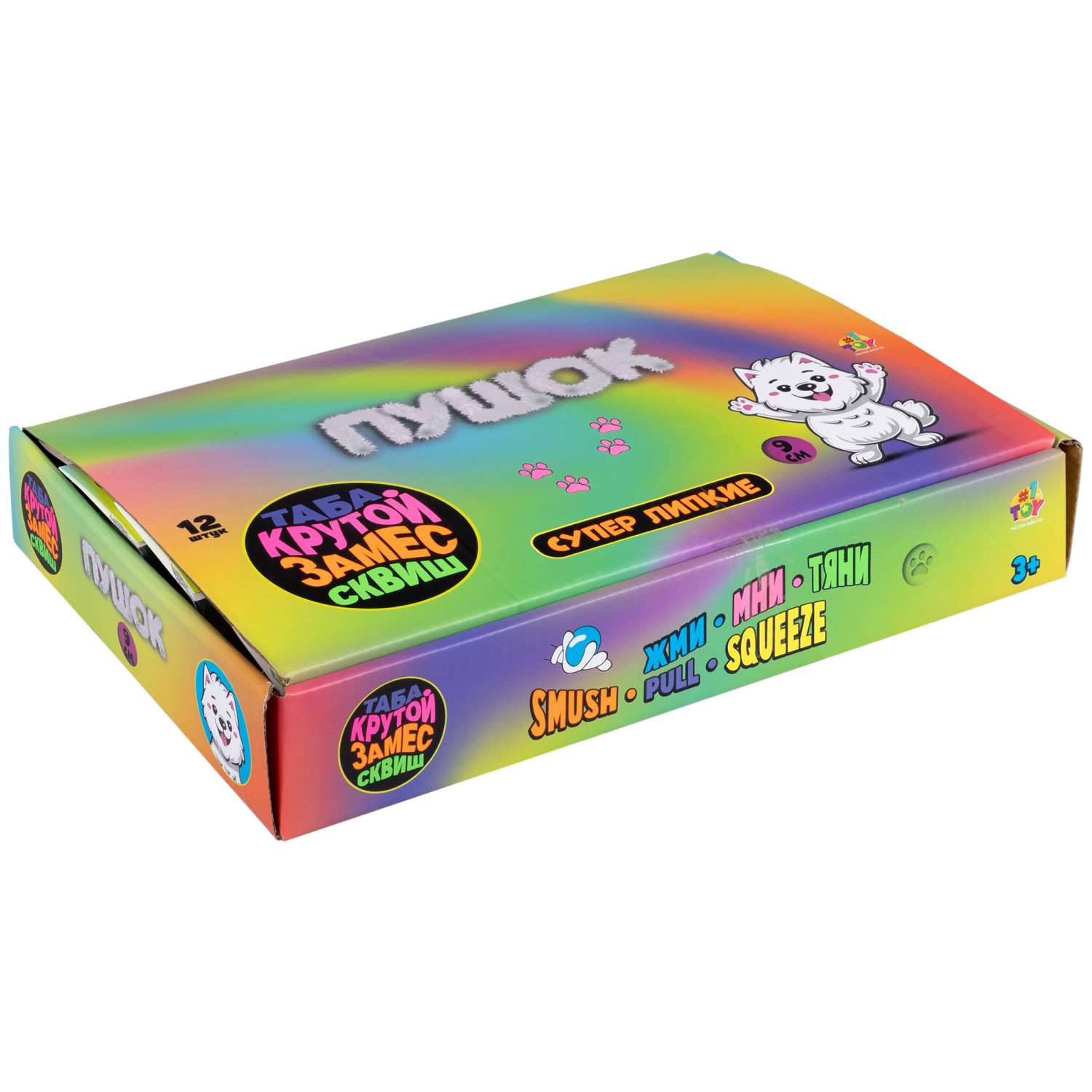 Таба сквиш 1TOY Крутой замес Муссик, собачка, 6,5х9х3,5 см