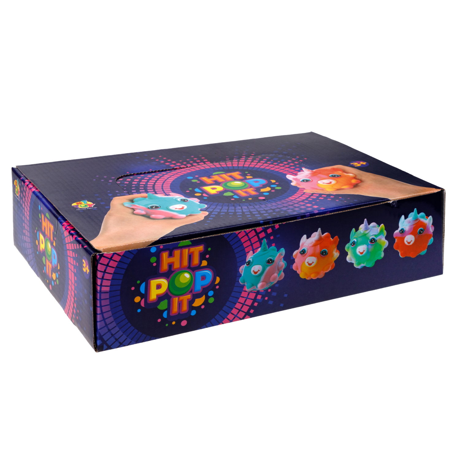 1TOY Жмяка Hit Pop It "Единорог" 7 см, 4 вида в ассортименте