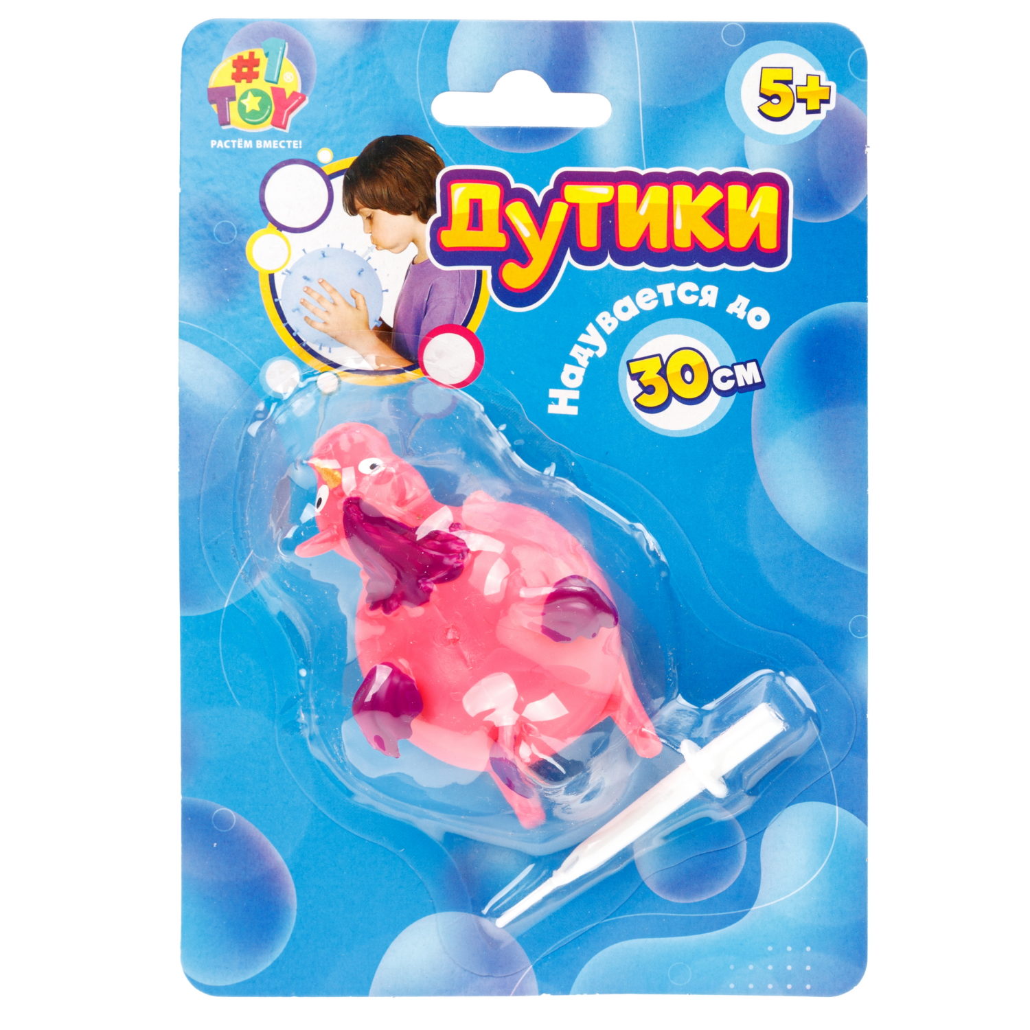 Игрушка ДУТИКИ 1TOY Единорог, максимальный размер 30 см, 3 вида в ассортименте