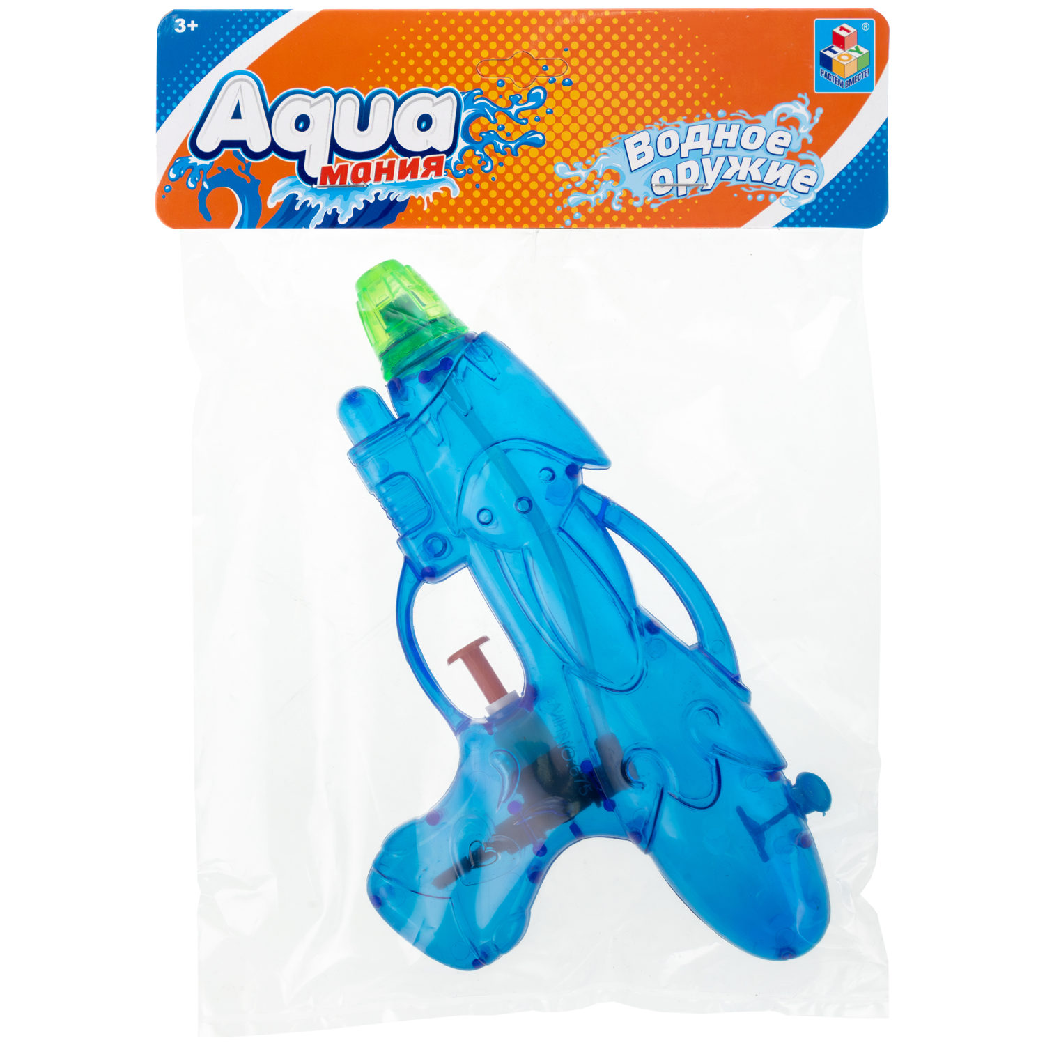 Водный пистолет 1TOY Аквамания, 18х9,6х2,5 см