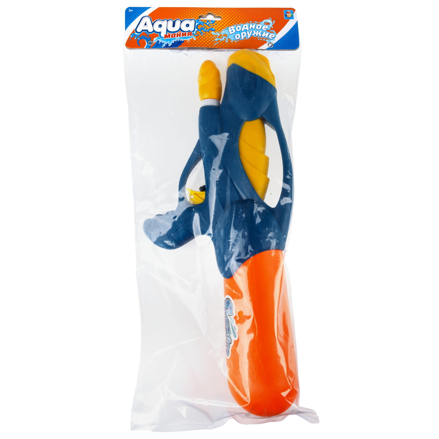Водный пистолет 1TOY Аквамания, 35,5х14,8х6 см