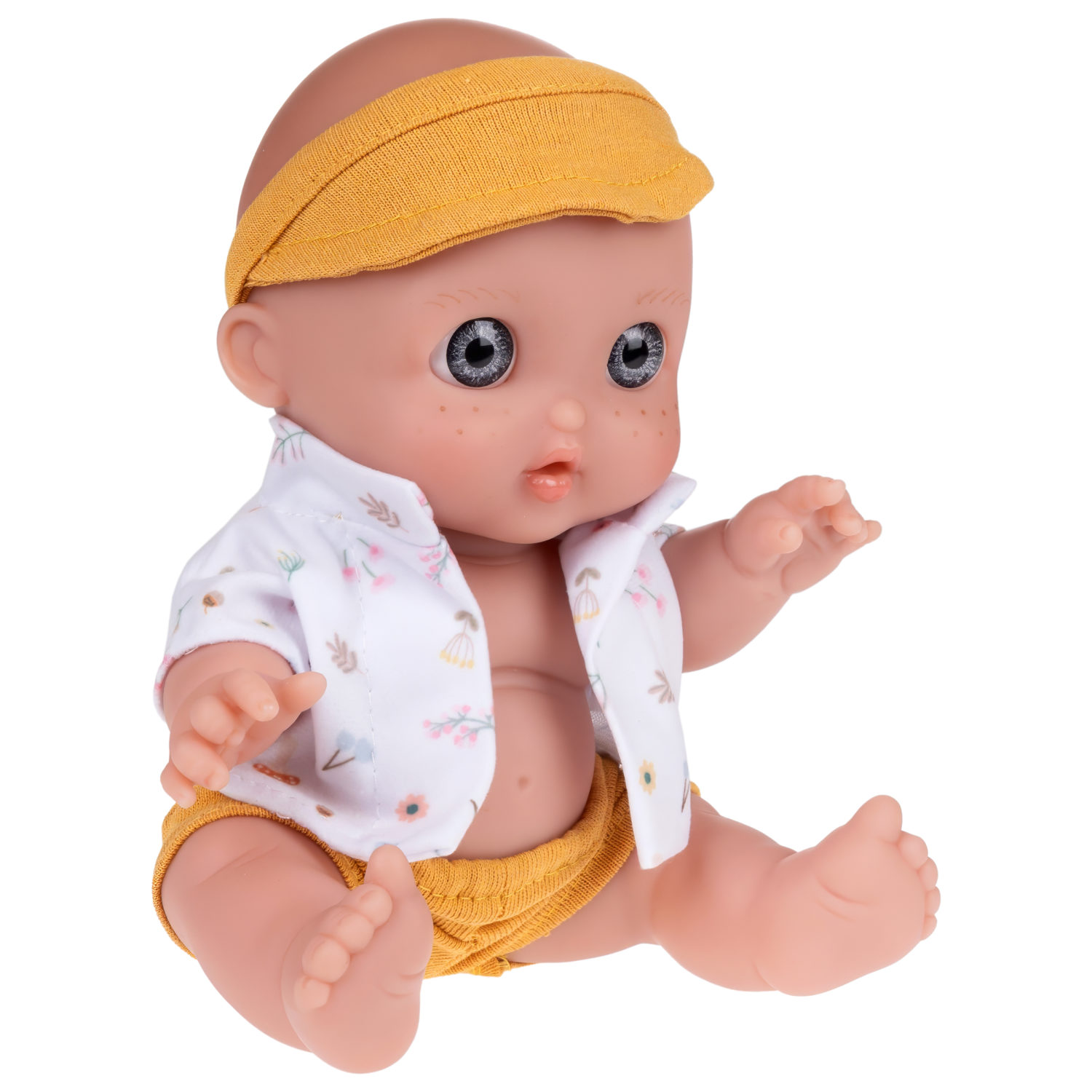 Испанская кукла для девочки reborn Arias пупс мальчик, виниловый, силиконовый, 17 см