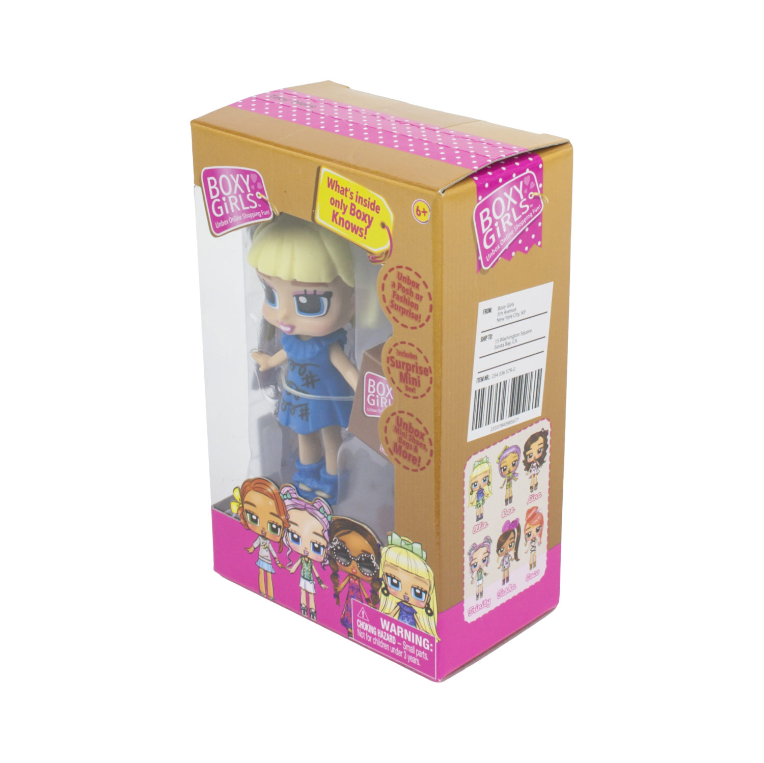 Кукла Boxy Girls MINI 8см с аксессуарами, 6 видов.