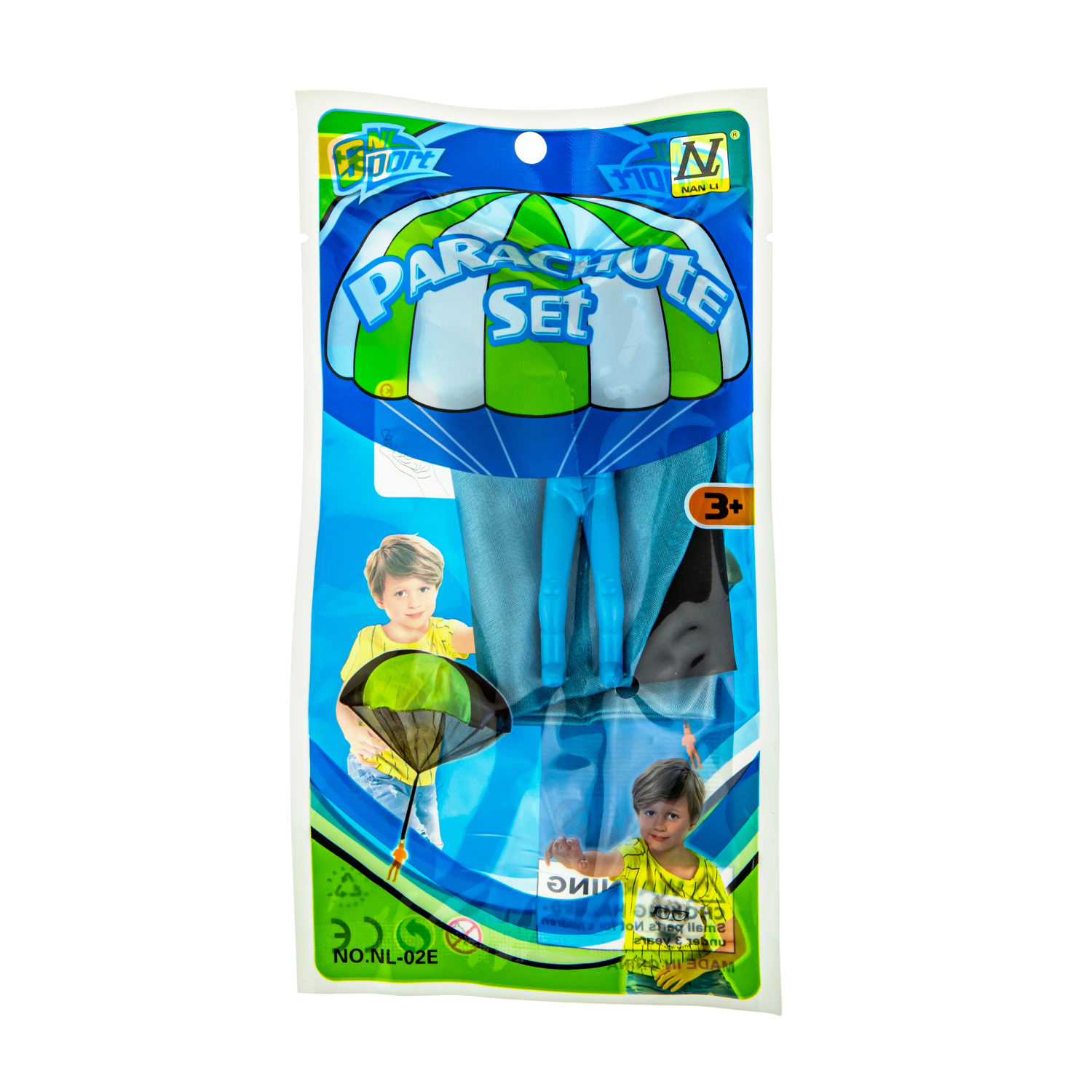 Игрушка парашютист в пакете