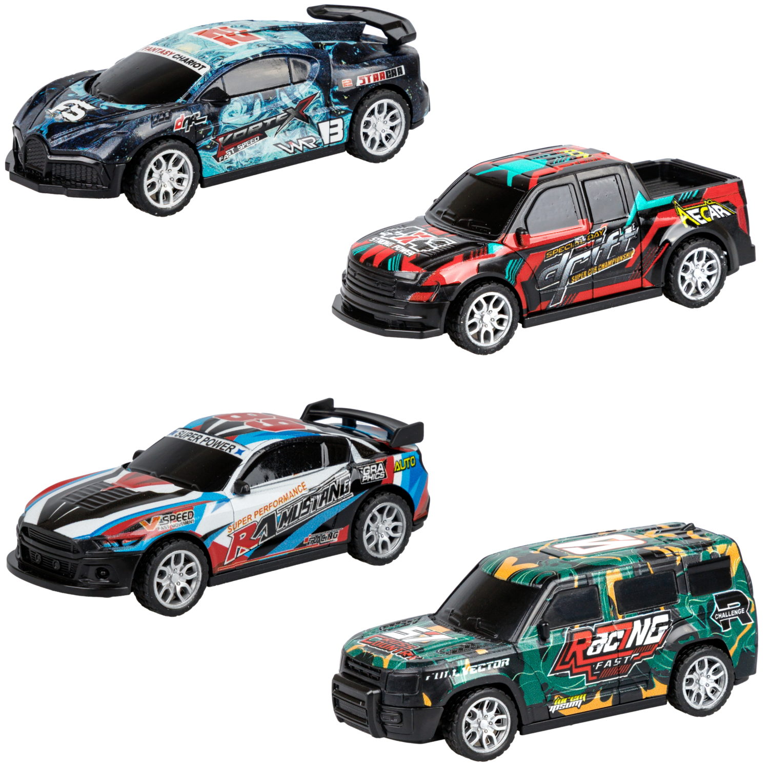 Машинка инерционная 2в1 1TOY CrashFest II , разборная, 13 см, 4 вида