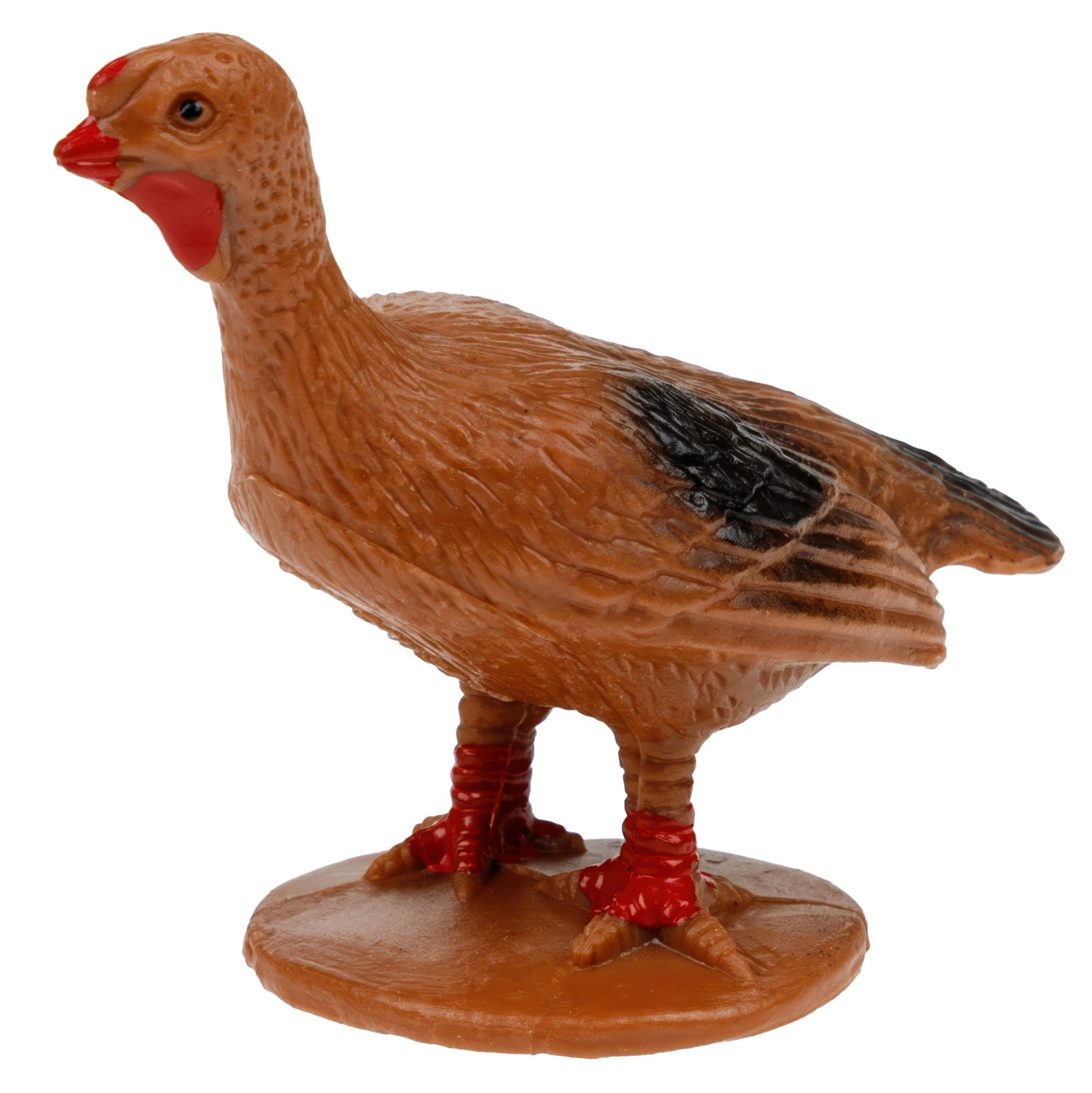 Фигурки животных 1TOY "В мире животных", игровой набор ферма: петух, курица, гуси, индейка, 5 шт.,  4-8 см