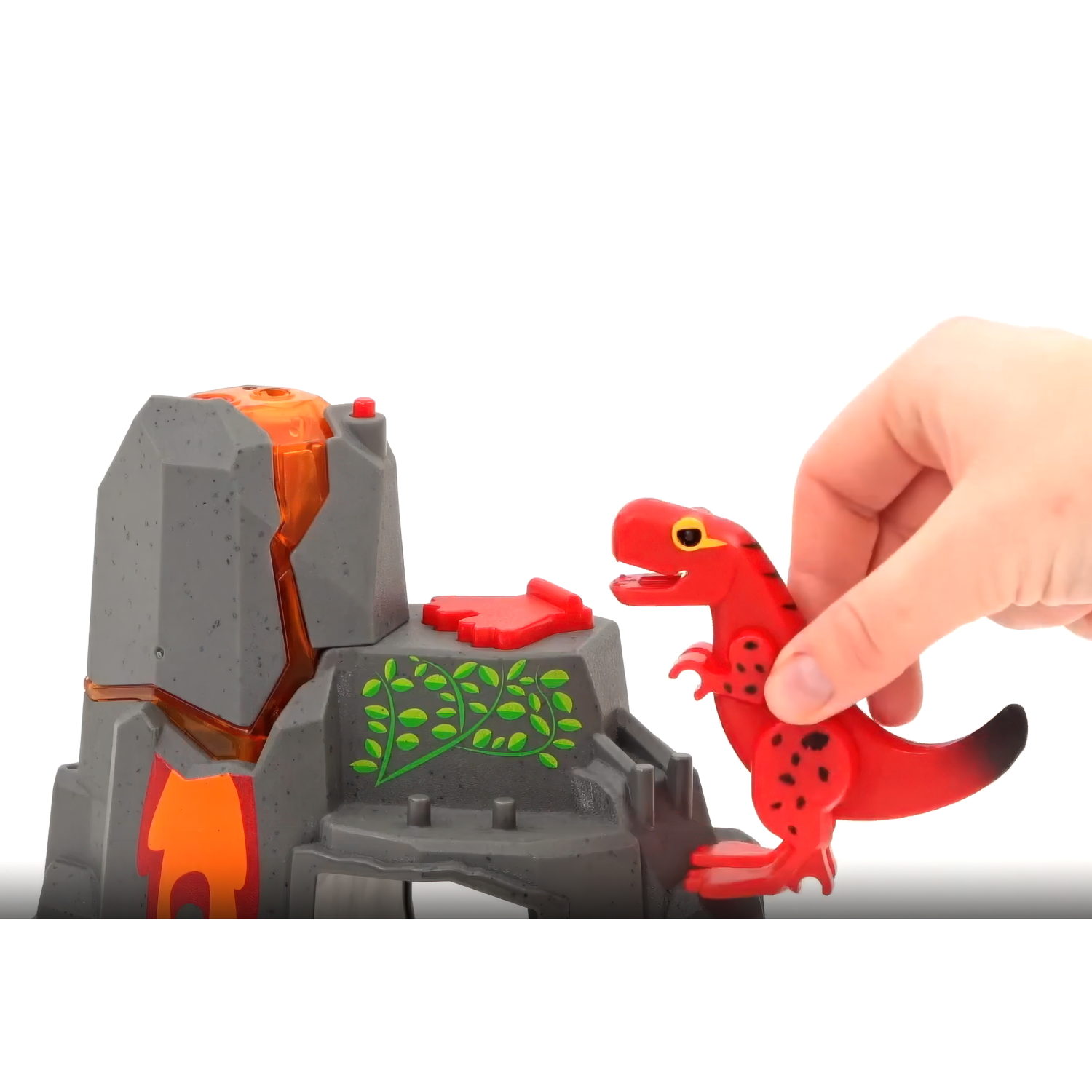 Динозавр и извергающийся вулкан BRIO со светом, звуком, паром, для деревянной железной дороги