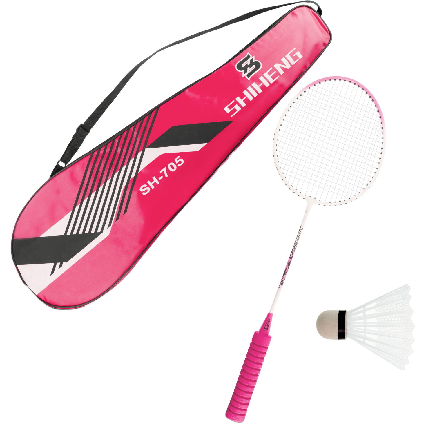 Бадминтон 1TOY 2 ракетки с мягкими ручками, 2 волана, в ассортименте