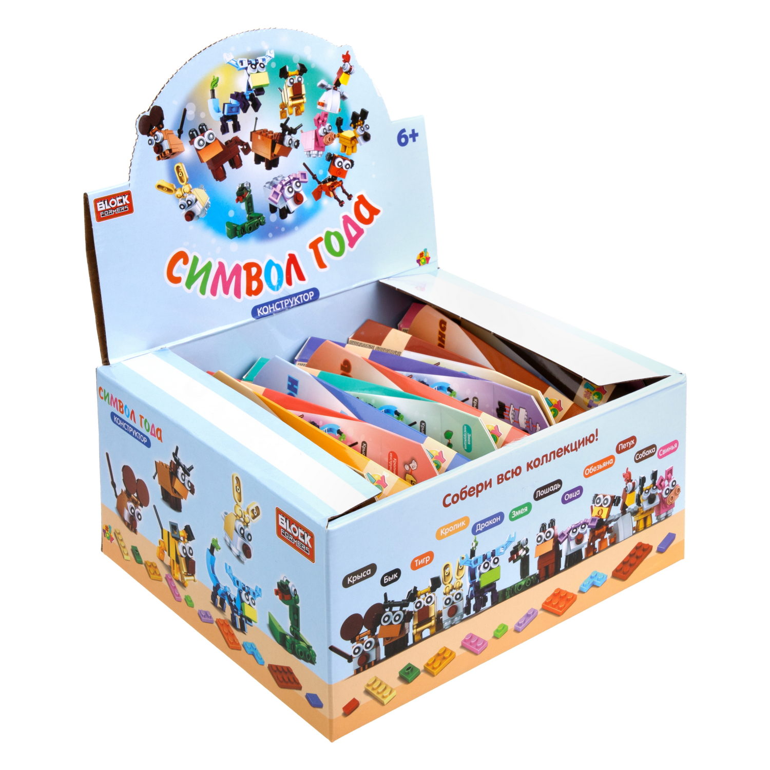 1TOY конструктор Blockformers "Символ года", 12 видов в ассортименте