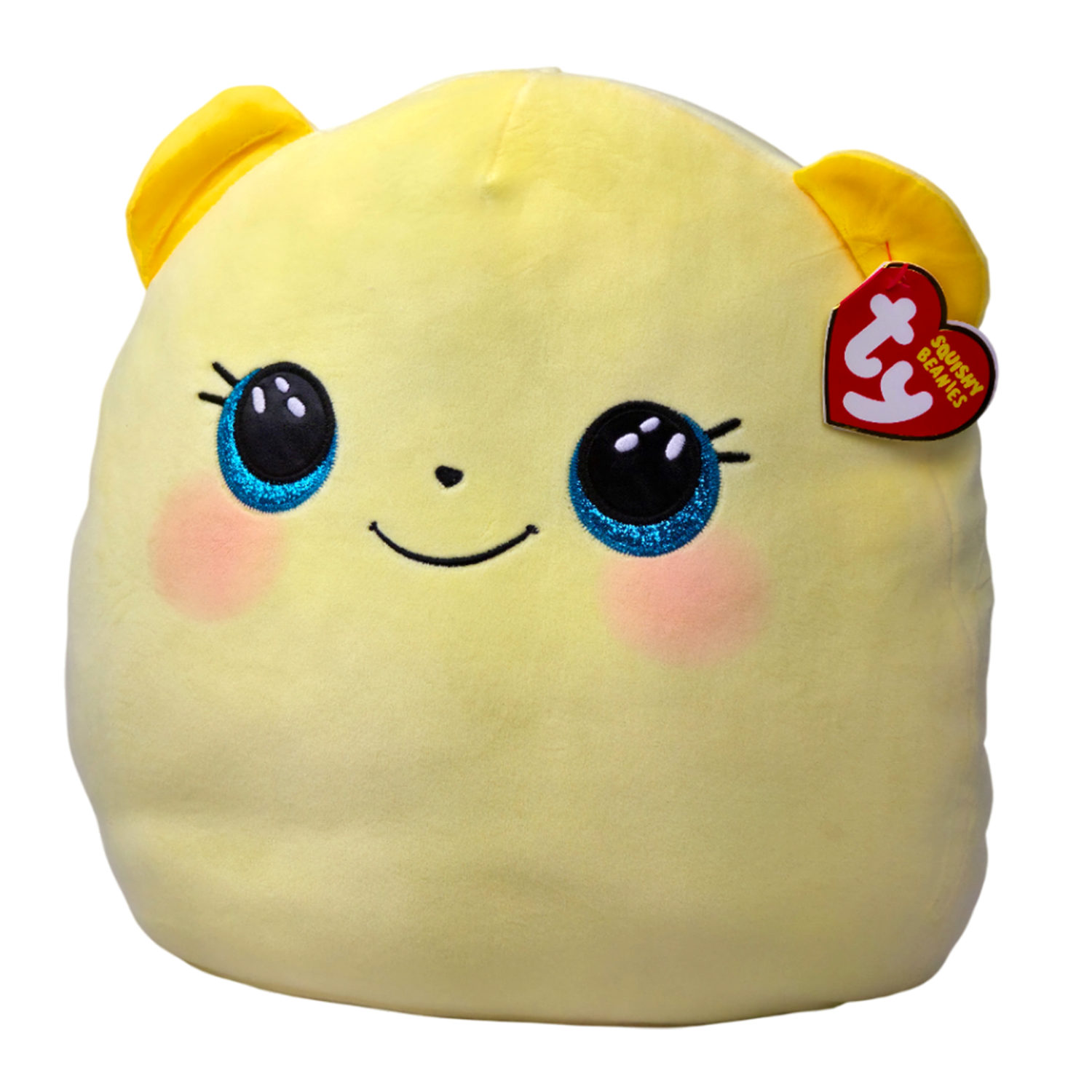 Мягкая игрушка TY Squish-A-Boos жёлтый Мишка Buttercup, 35 cм
