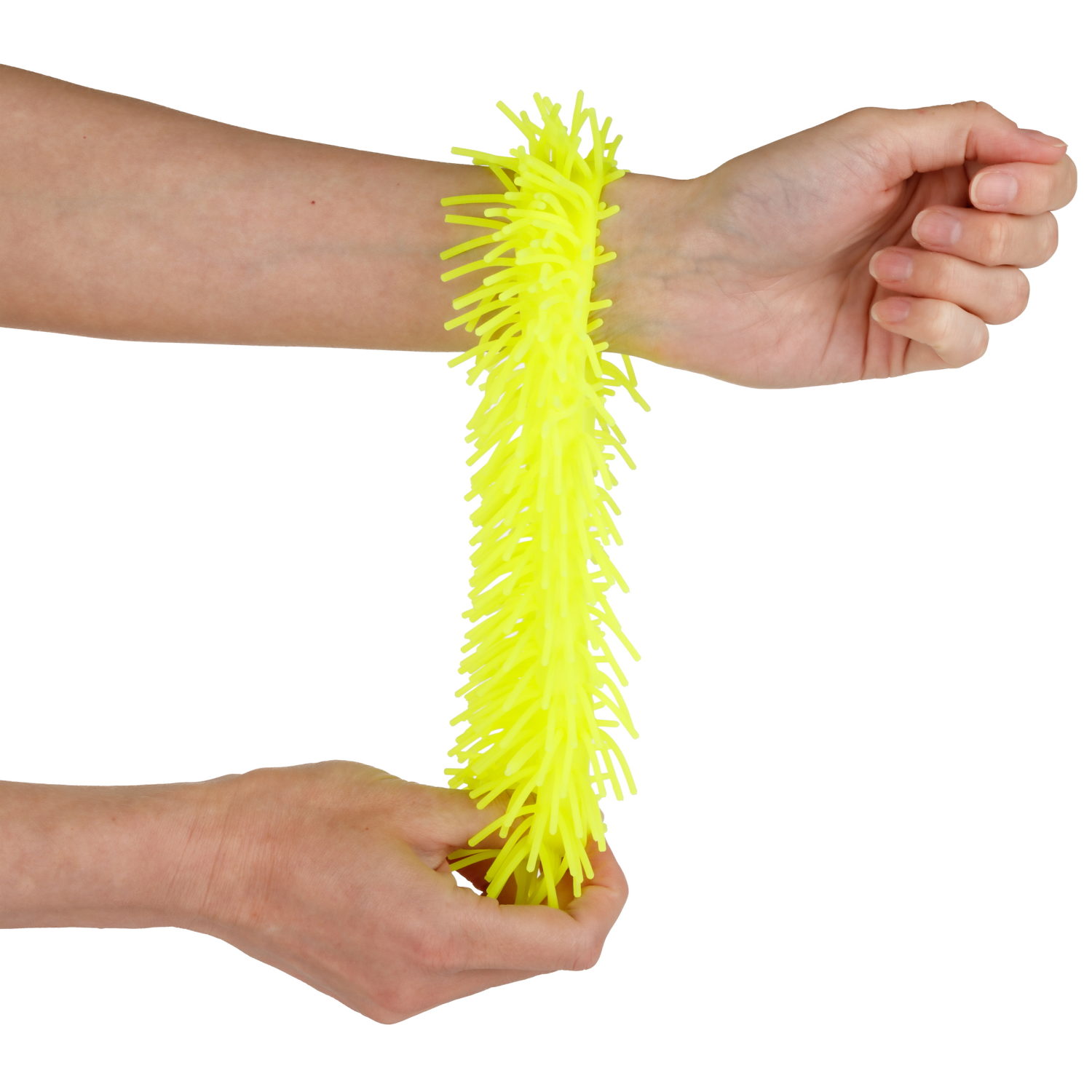 1TOY эластичный браслет-антистресс ЛАПША, однотонный, 6 видов в асс.